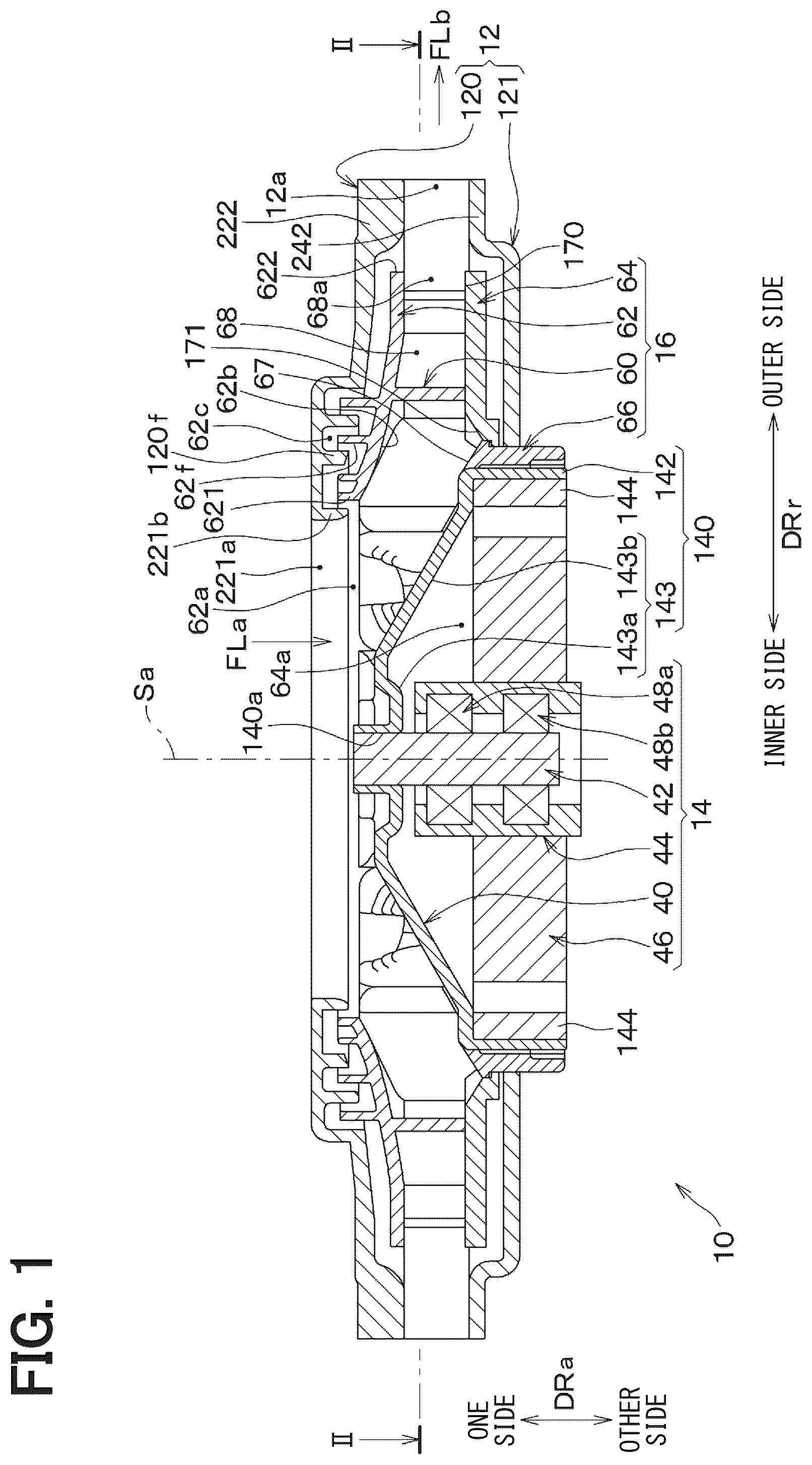Patent US12305663 — Centrifugal blower — Figure 1