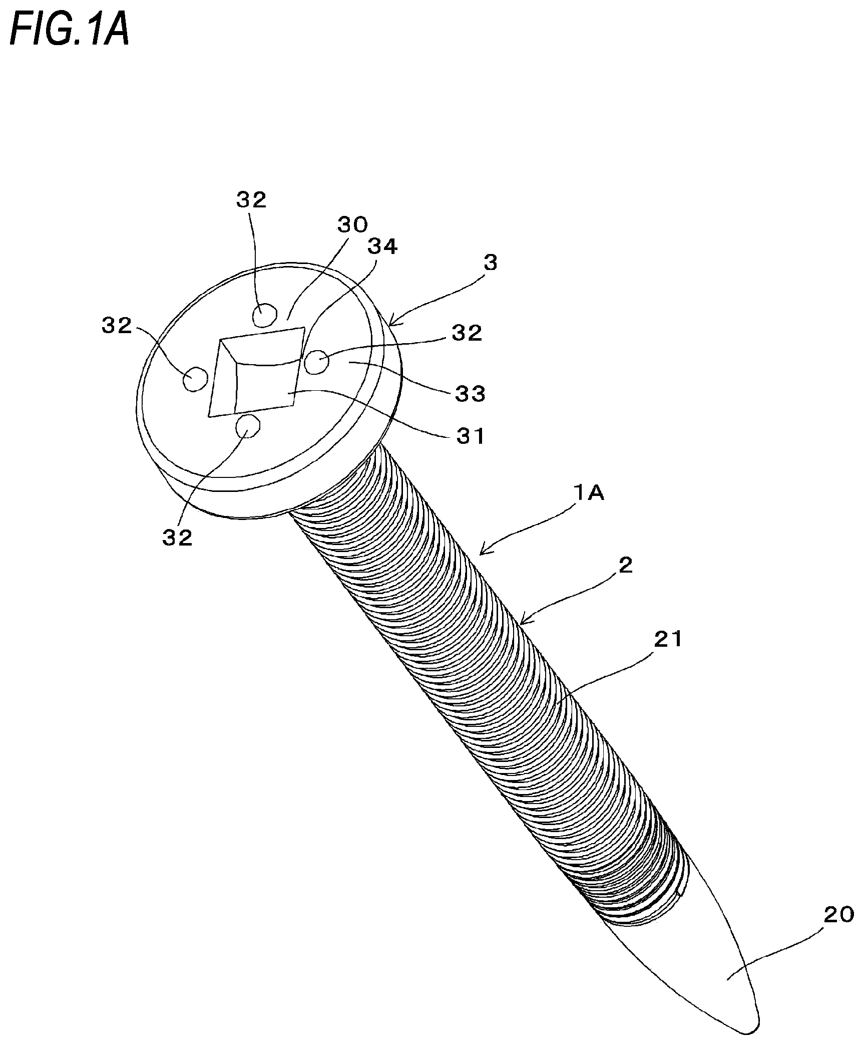Patent US12305679 — Screw nail — Figure 1