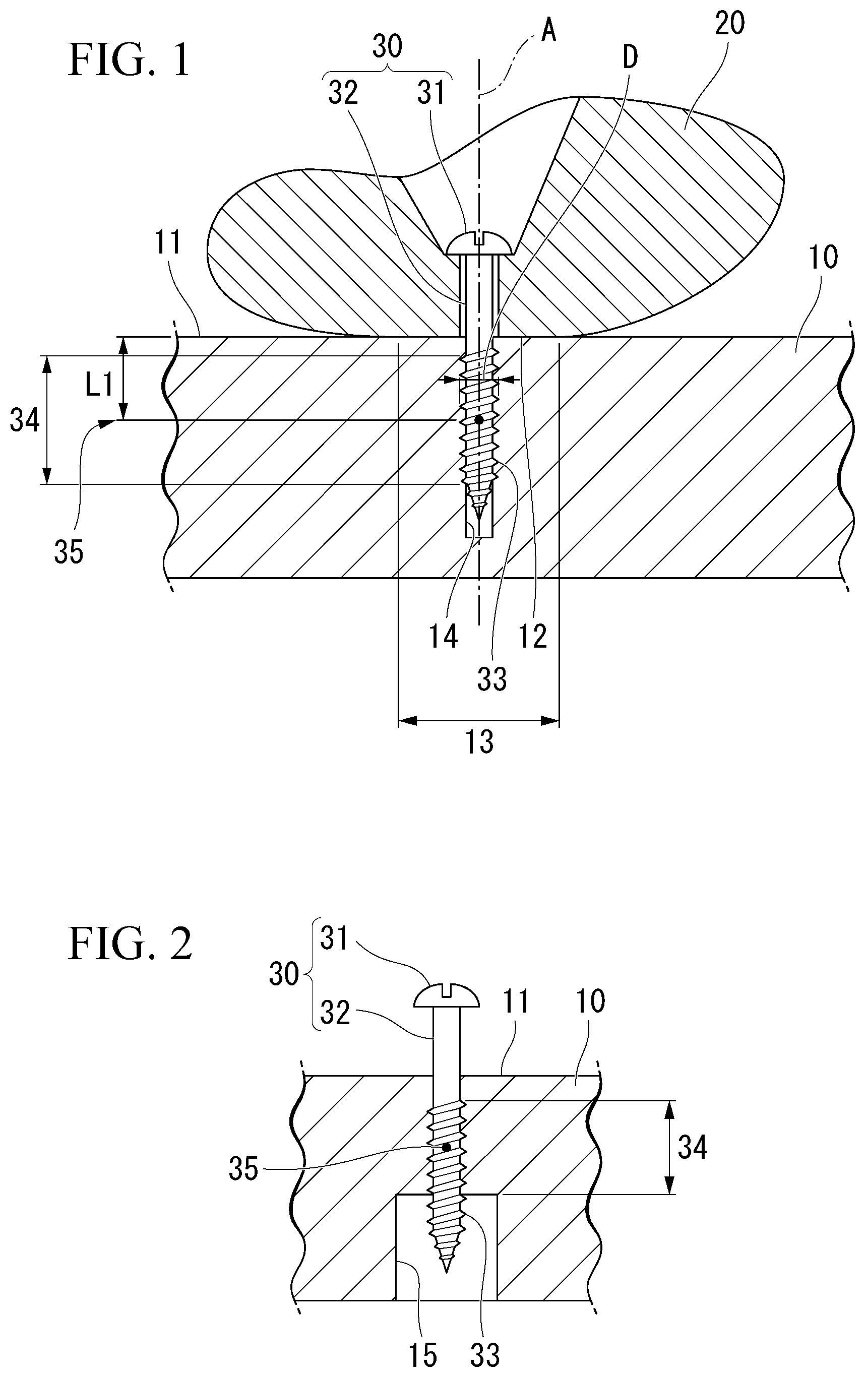 Patent US12305685 — Fastening structure and keyboard device — Figure 1