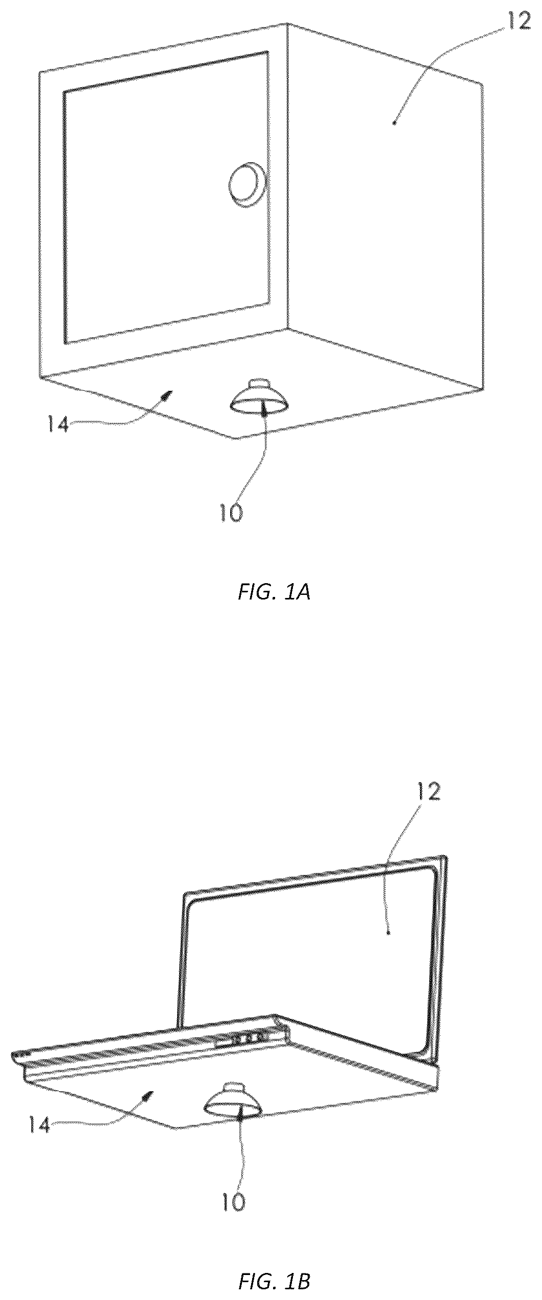 Patent US12305692 — Electronically-releasable suction cup assembly secured to an appliance — Figure 1