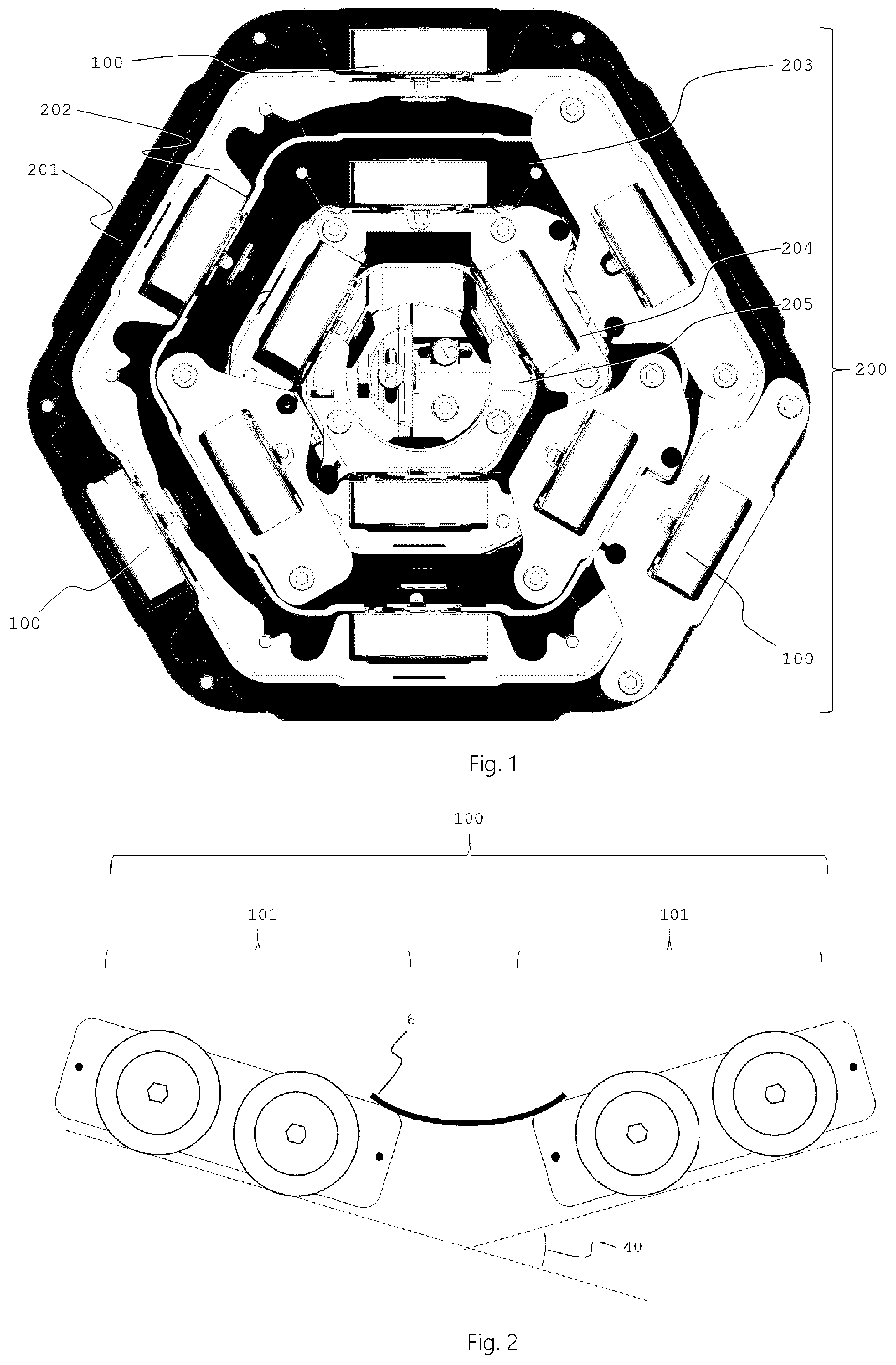 Patent US12305694 — Rolling element assembly for adjustment of telescopic arm — Figure 1