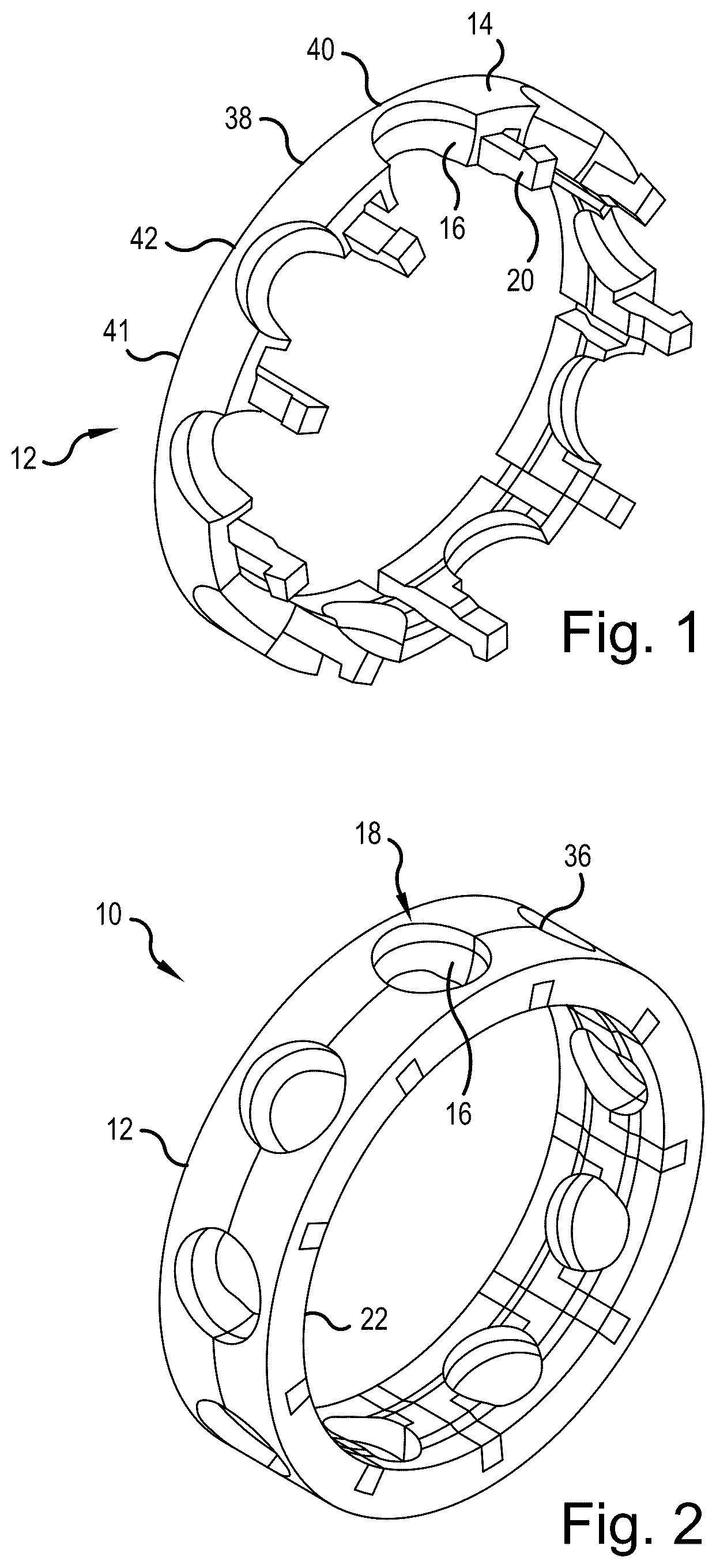Patent US12305707 — Rolling-element bearing cage, rolling-element bearing, vehicle, and method for assembling a rolling-element bearing cage — Figure 1