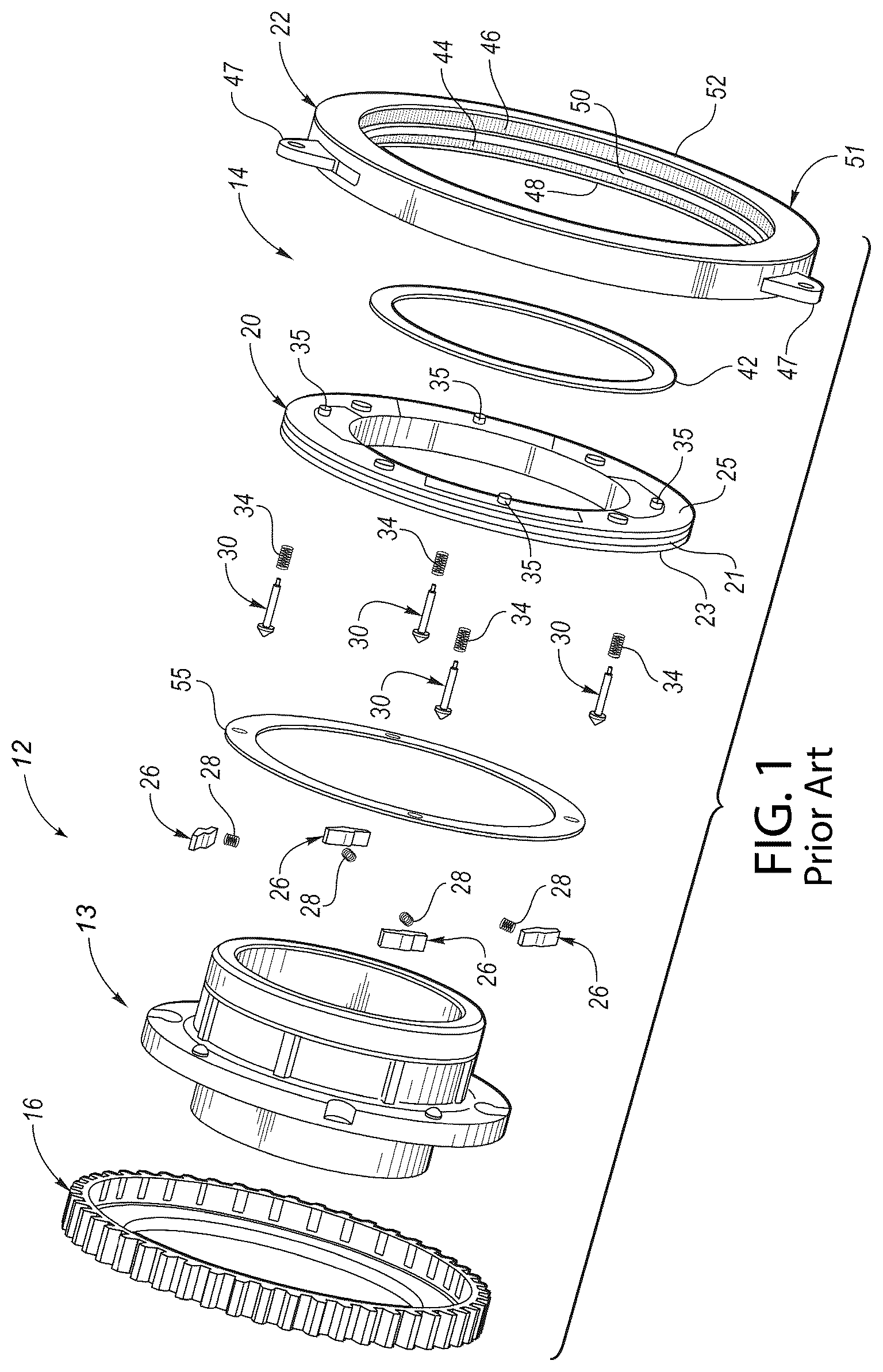 Patent US12305716 — Actuation mechanism — Figure 1