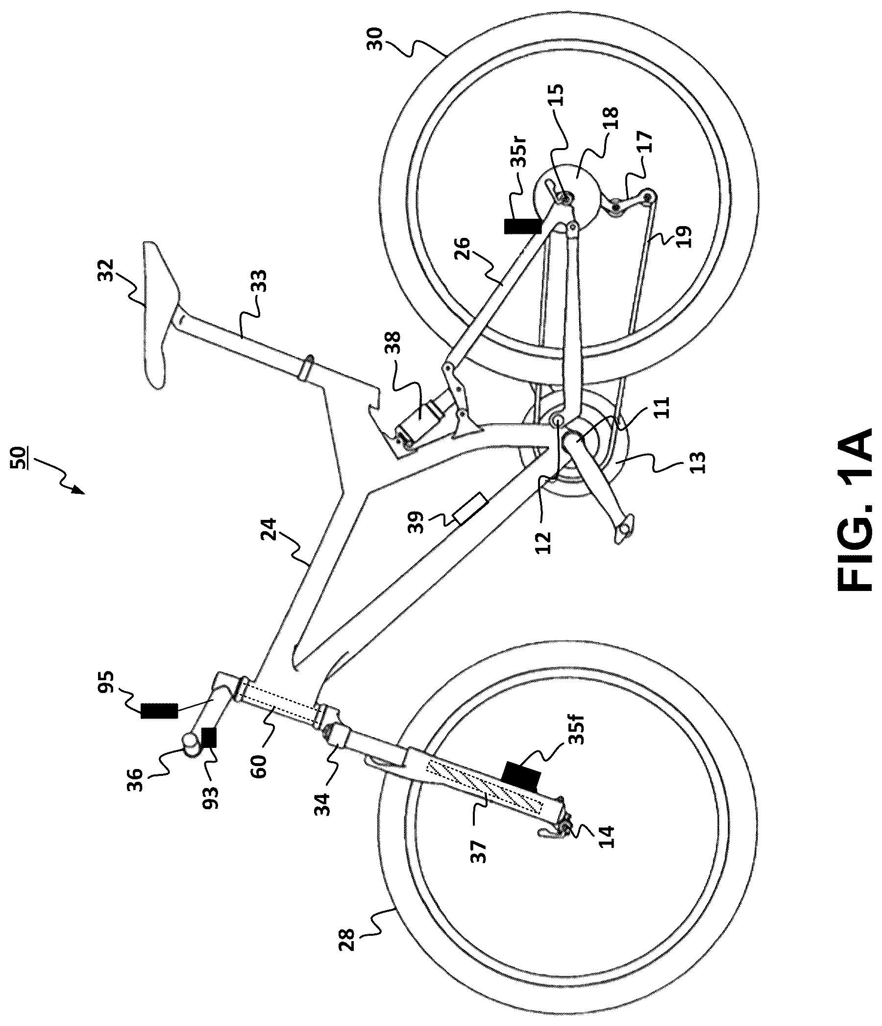 Patent US12305733 Figure 1 – Adjustable shock assembly