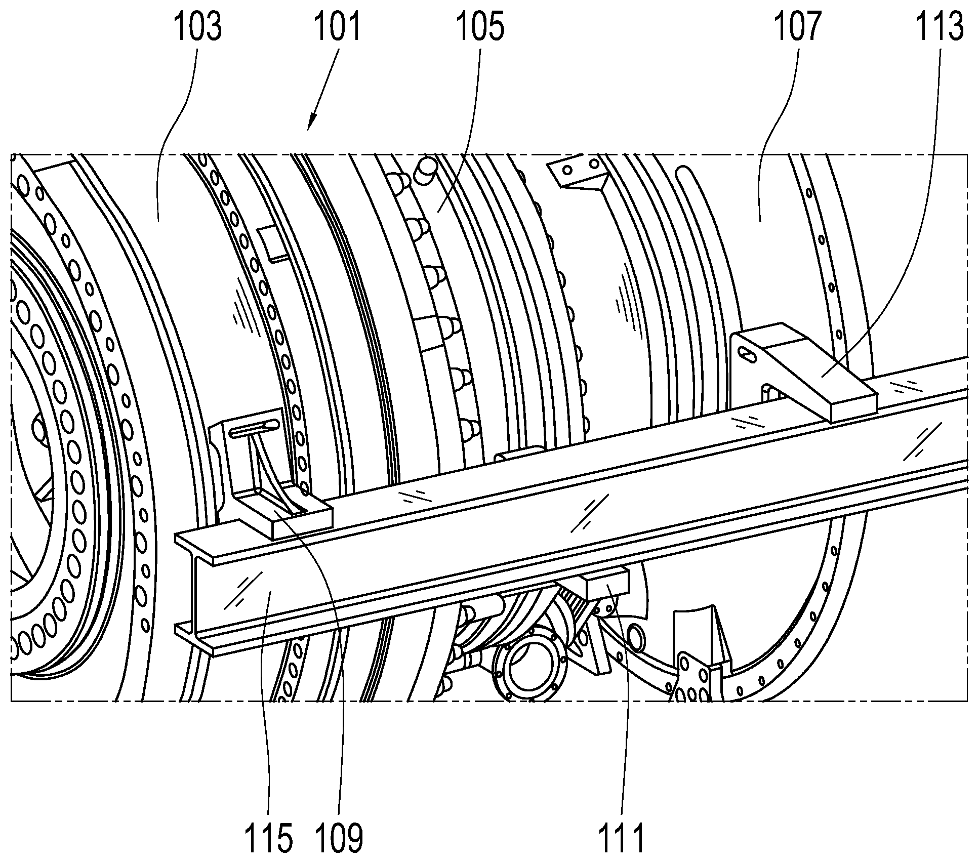 Patent US12305743 — Assembling and dissembling device — Figure 1