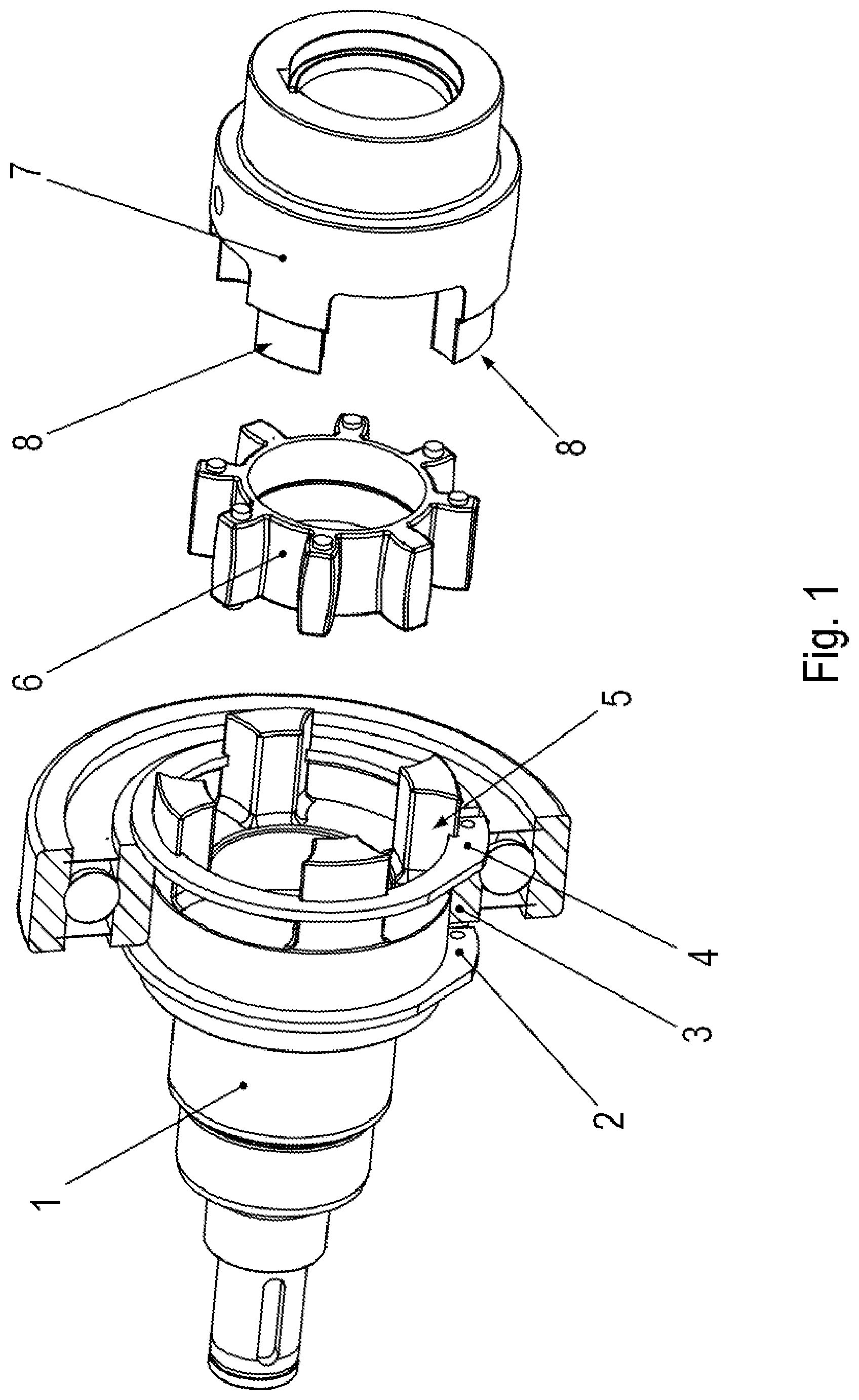 Patent US12305744 — Adapter series for geared motors, and method for producing an adapter — Figure 1