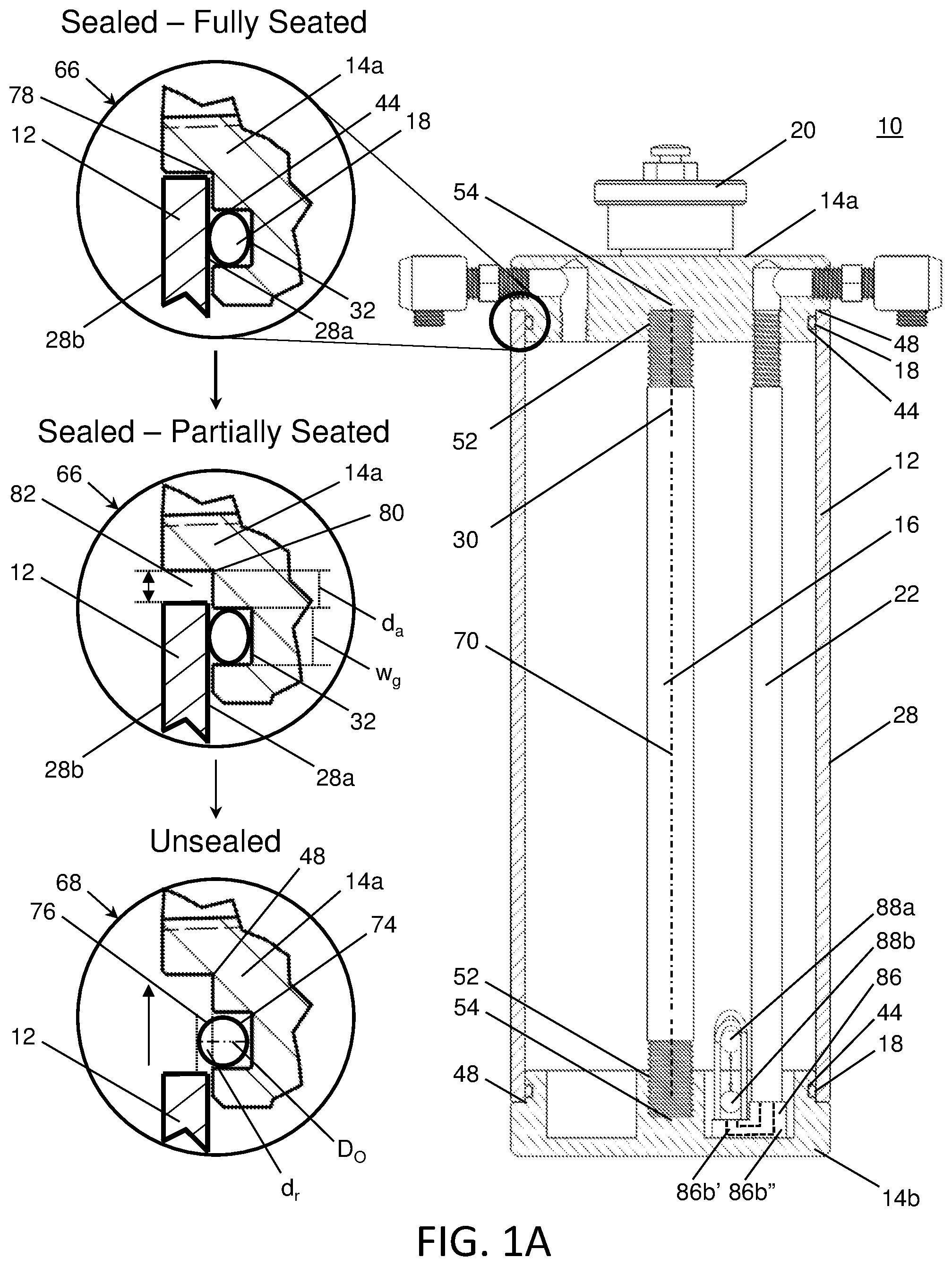 Patent US12305755 Figure 1 – Float valve assembly for fluid container