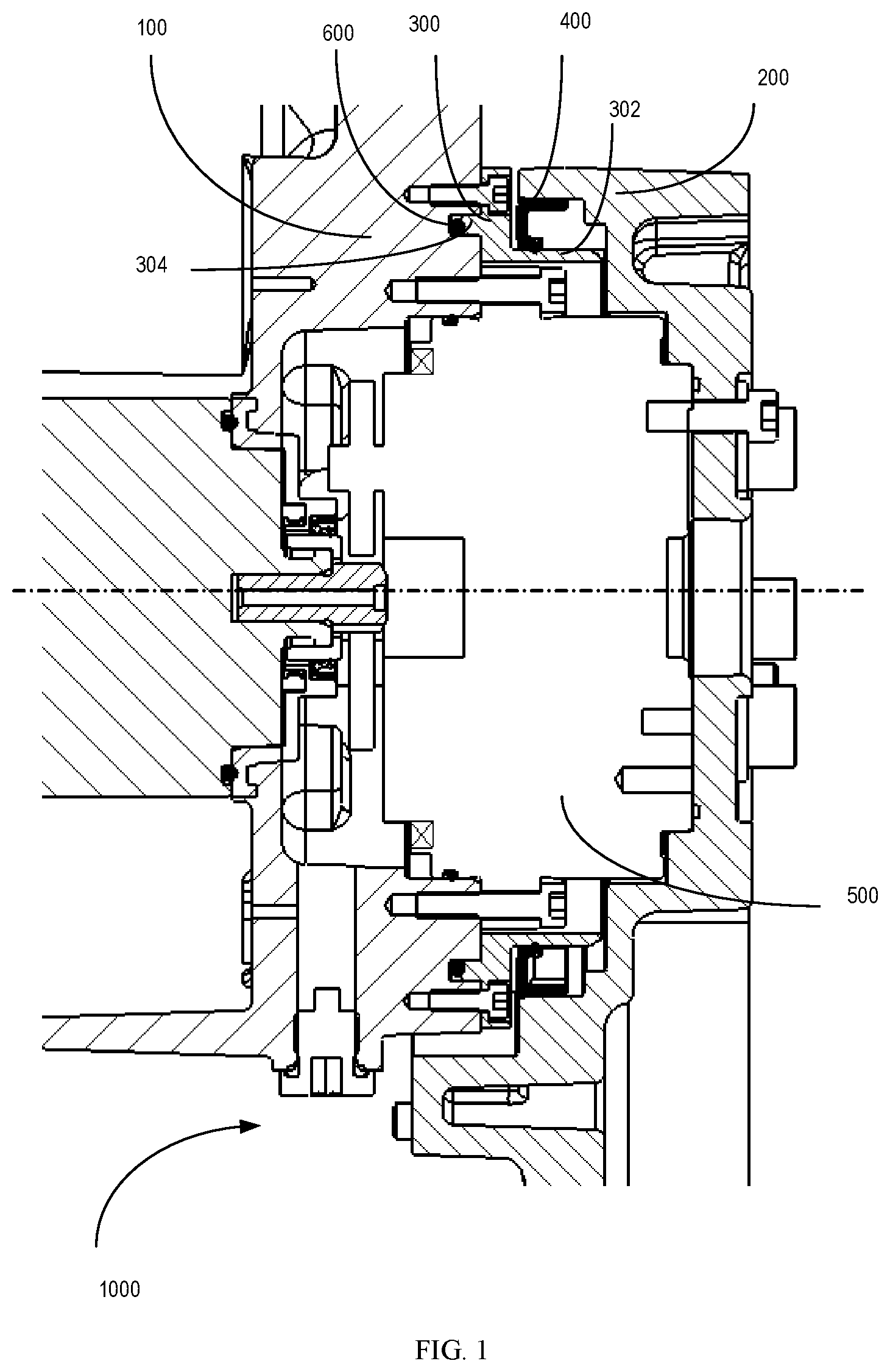Patent US12305758 Figure 1 – Sealing structure for robot joint and robot joint including such sealing structure