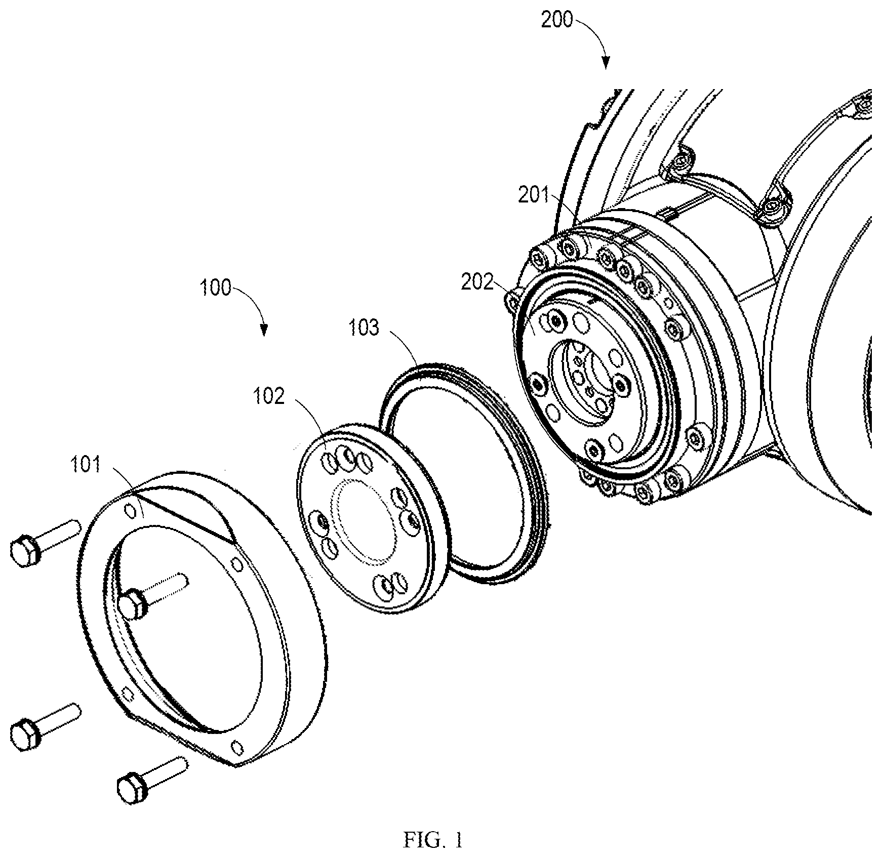 Patent US12305759 — Sealing assembly and robot — Figure 1