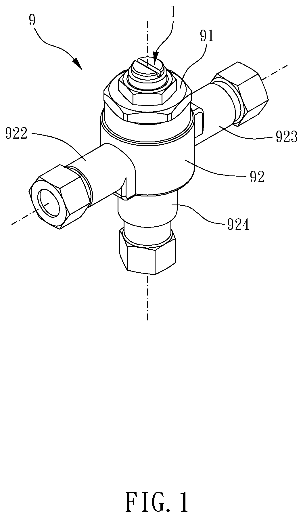 Patent US12305764 — Temperature-controlling valve assembly — Figure 1