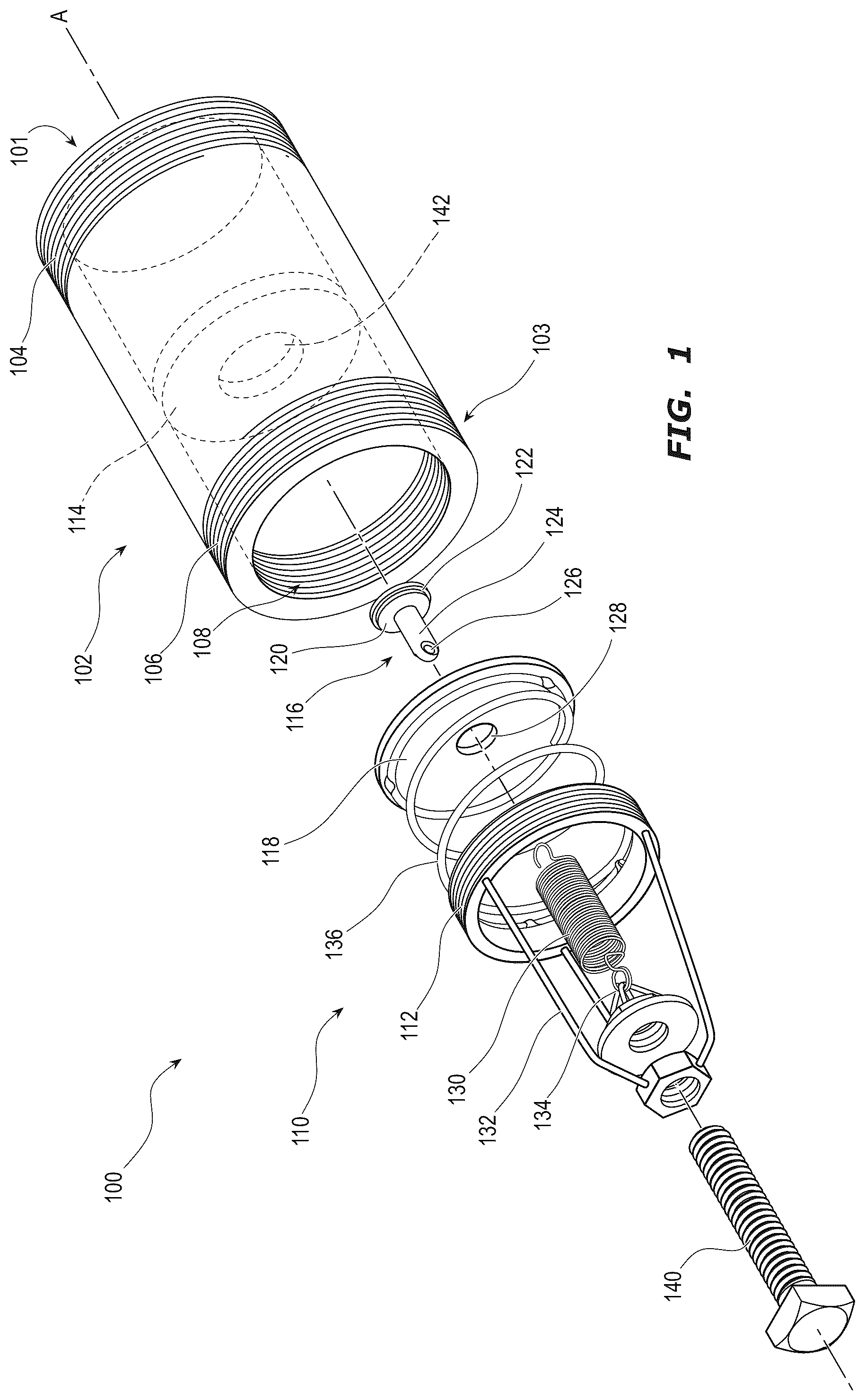 Patent US12305768 — Two-way valve — Figure 1
