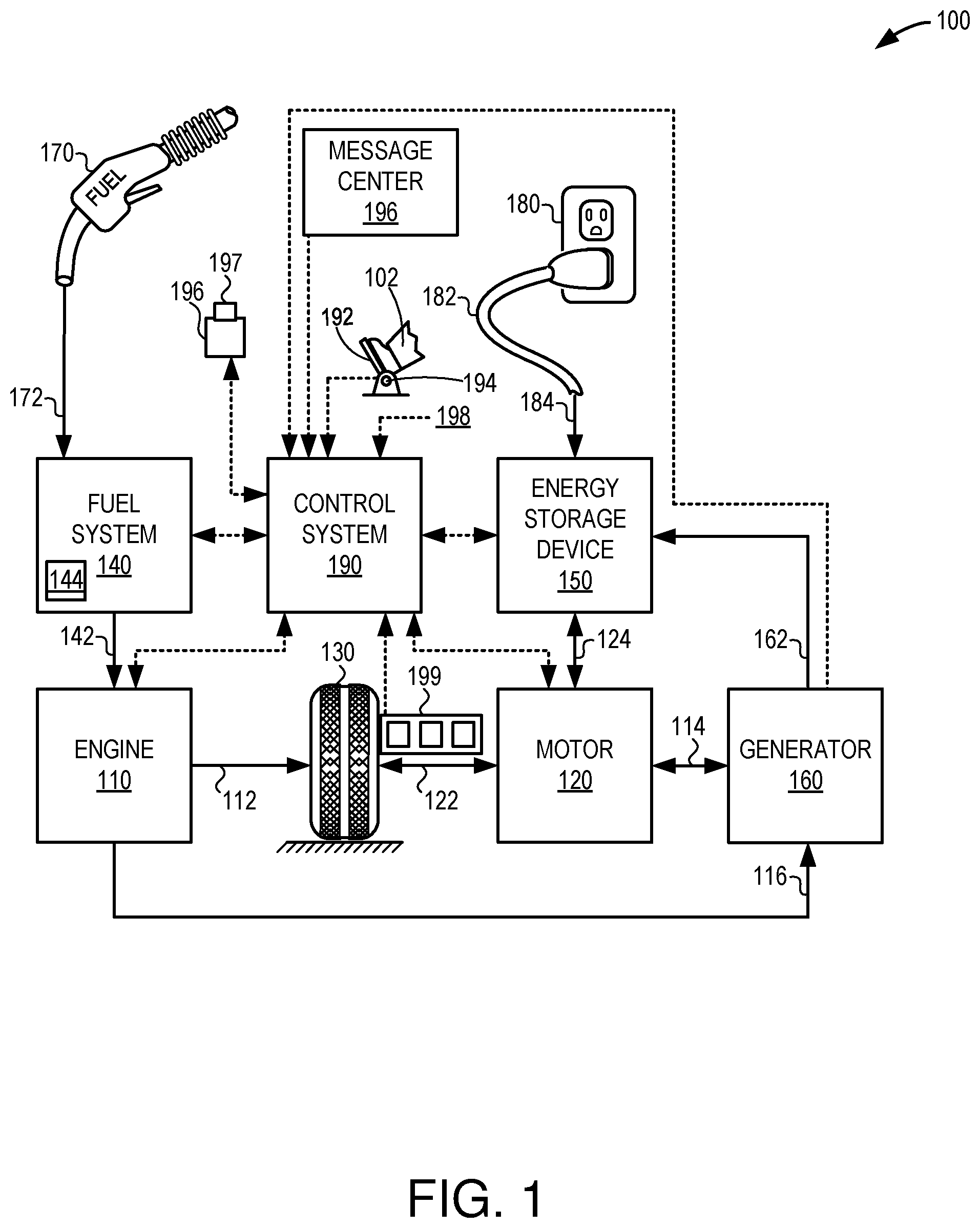 Patent US12305776 Figure 1 – Systems and methods for a fuel refill pressure relief valve
