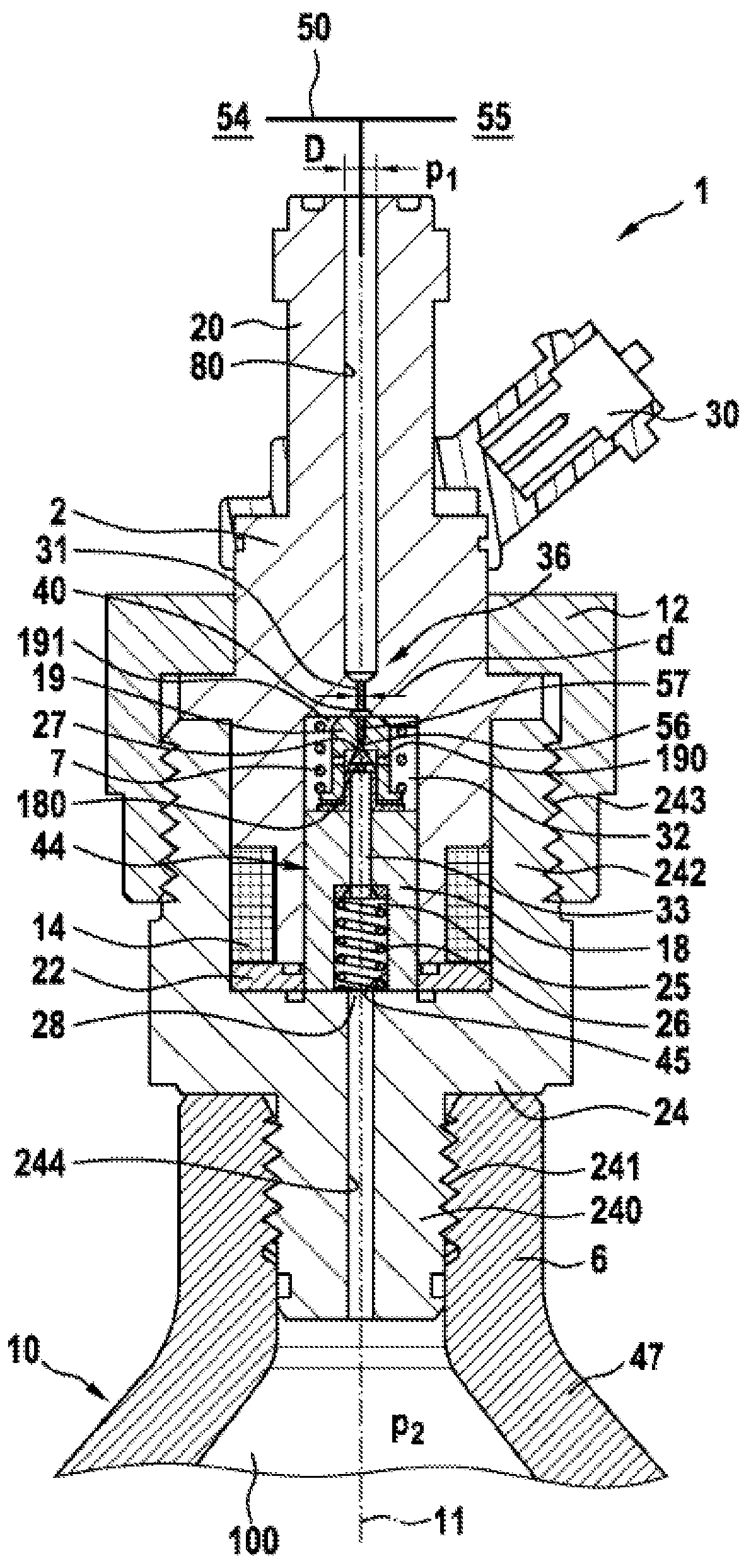 Patent US12305812 — Tank device for storing a gaseous medium — Figure 1