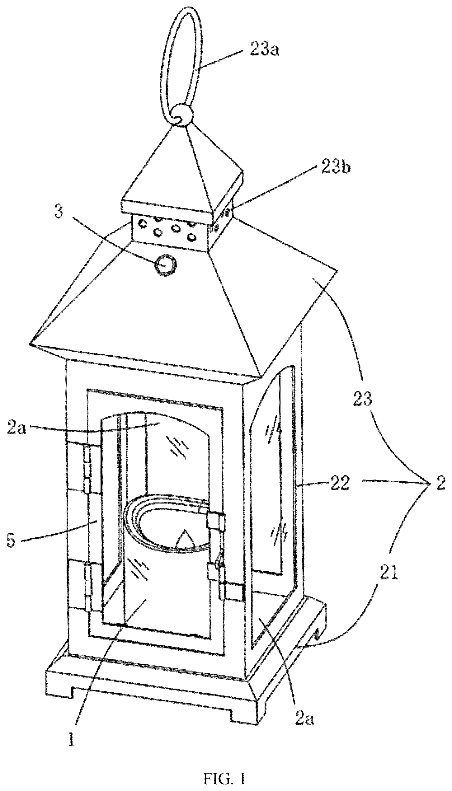 Patent US12305841 — Touch type sensor lantern — Figure 1