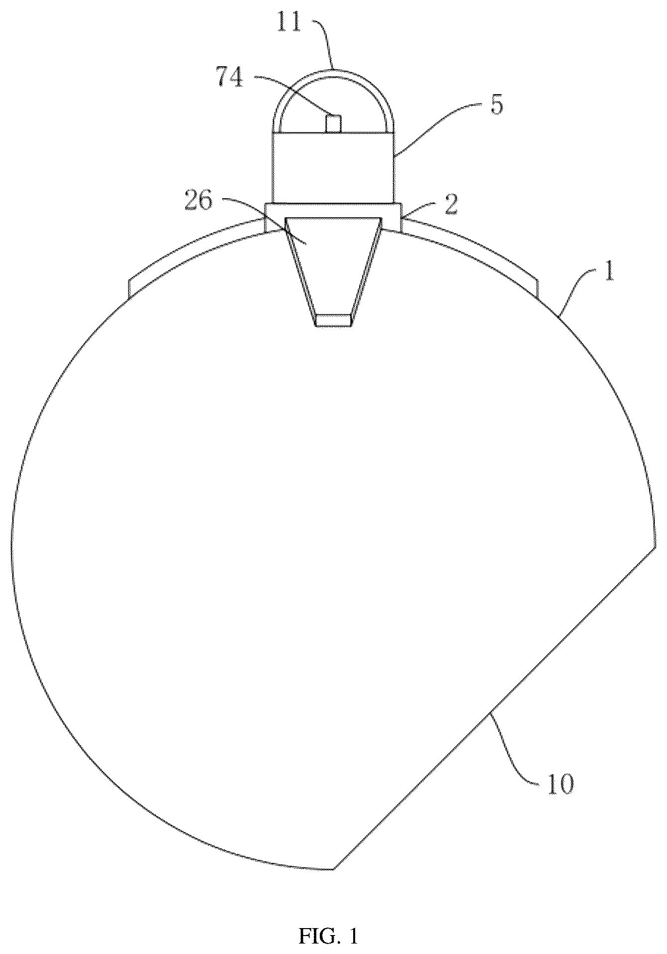 Patent US12305844 — Ball lamp — Figure 1
