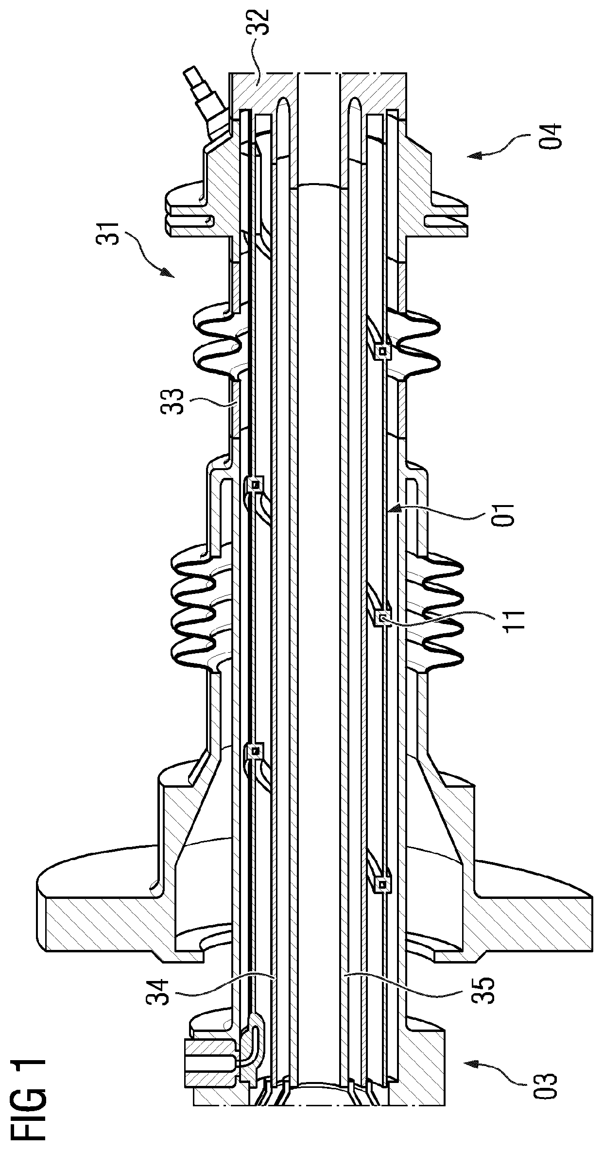 Patent US12305851 — Burner supply tube with fuel channel — Figure 1