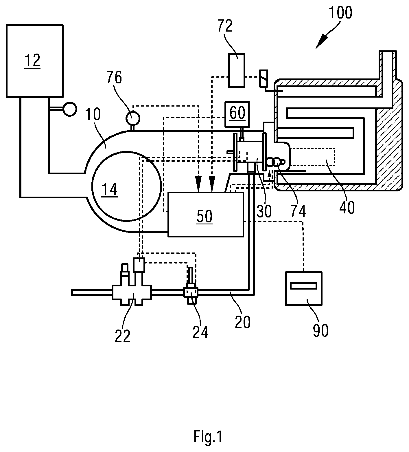 Patent US12305855 — Air-fuel mixer and combustion system — Figure 1