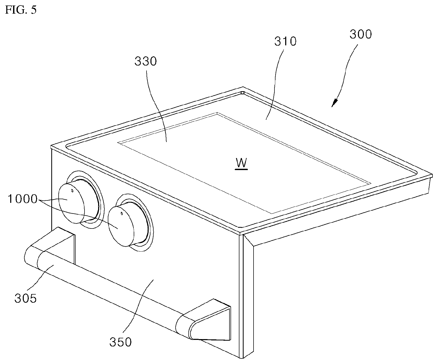 Patent US12305862 Figure 5 – Cooking appliance
