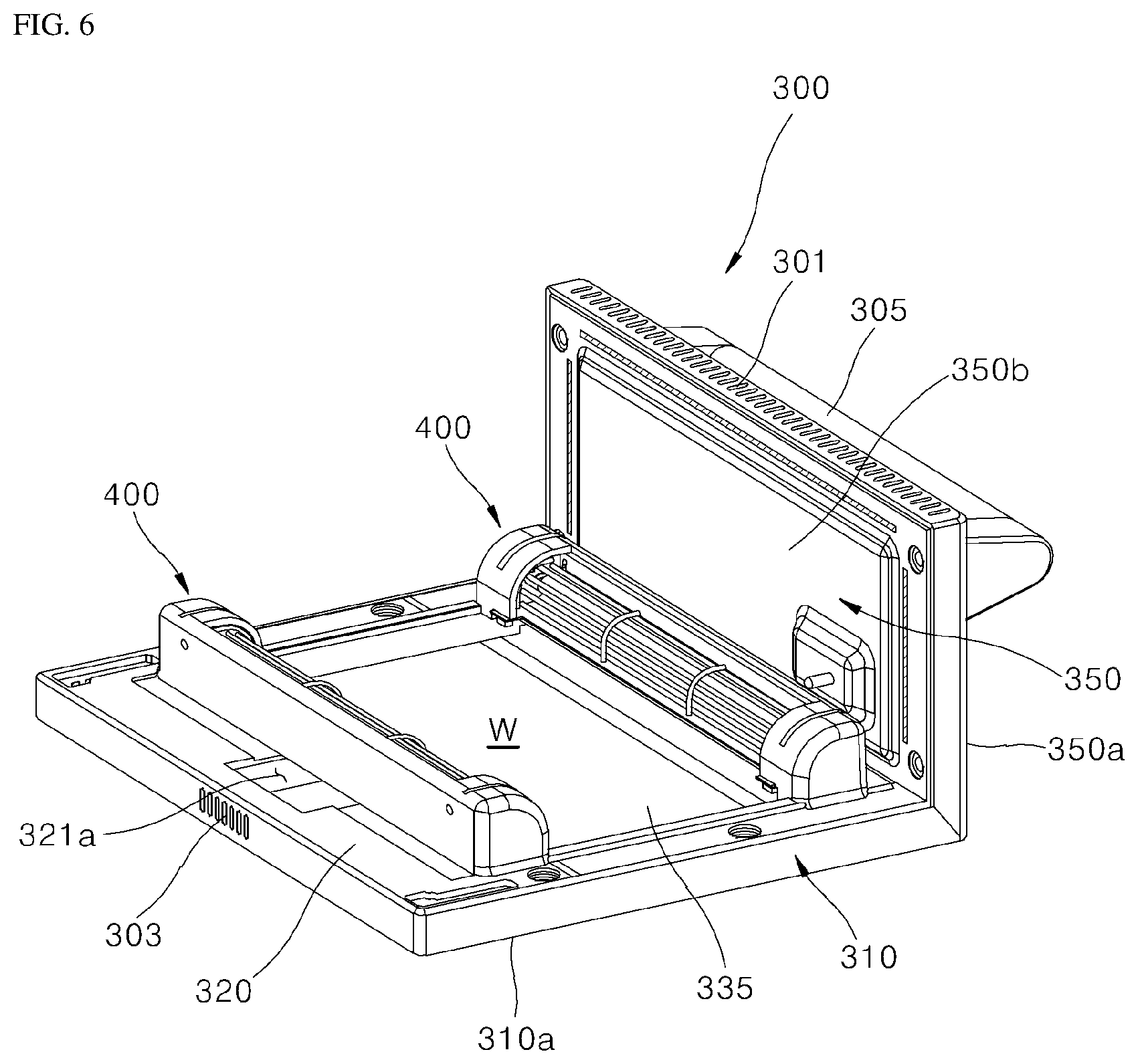 Patent US12305862 Figure 6 – Cooking appliance