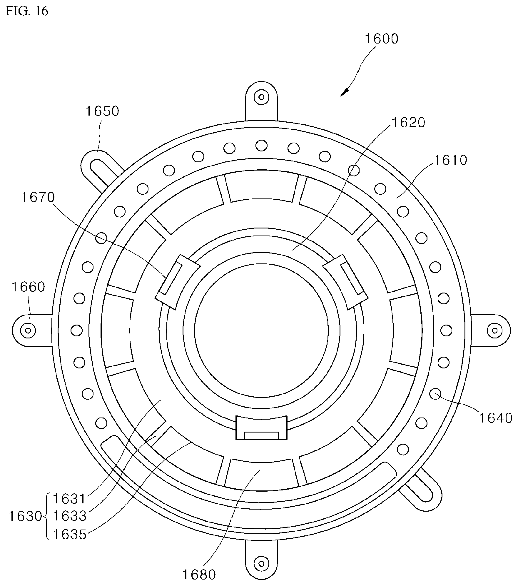 Patent US12305862 Figure 16 – Cooking appliance
