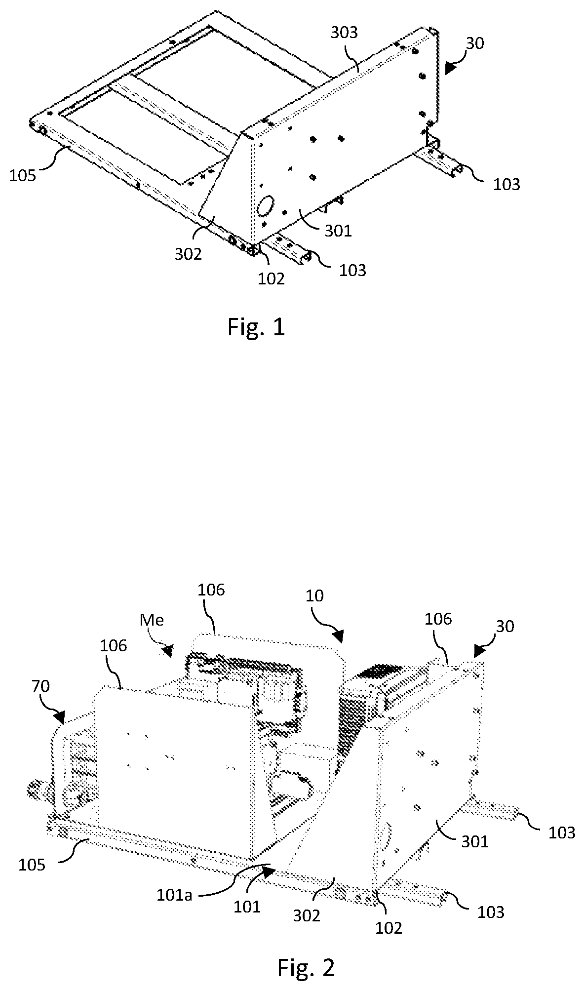 Patent US12305866 — Support assembly for a motocondensing unit — Figure 1