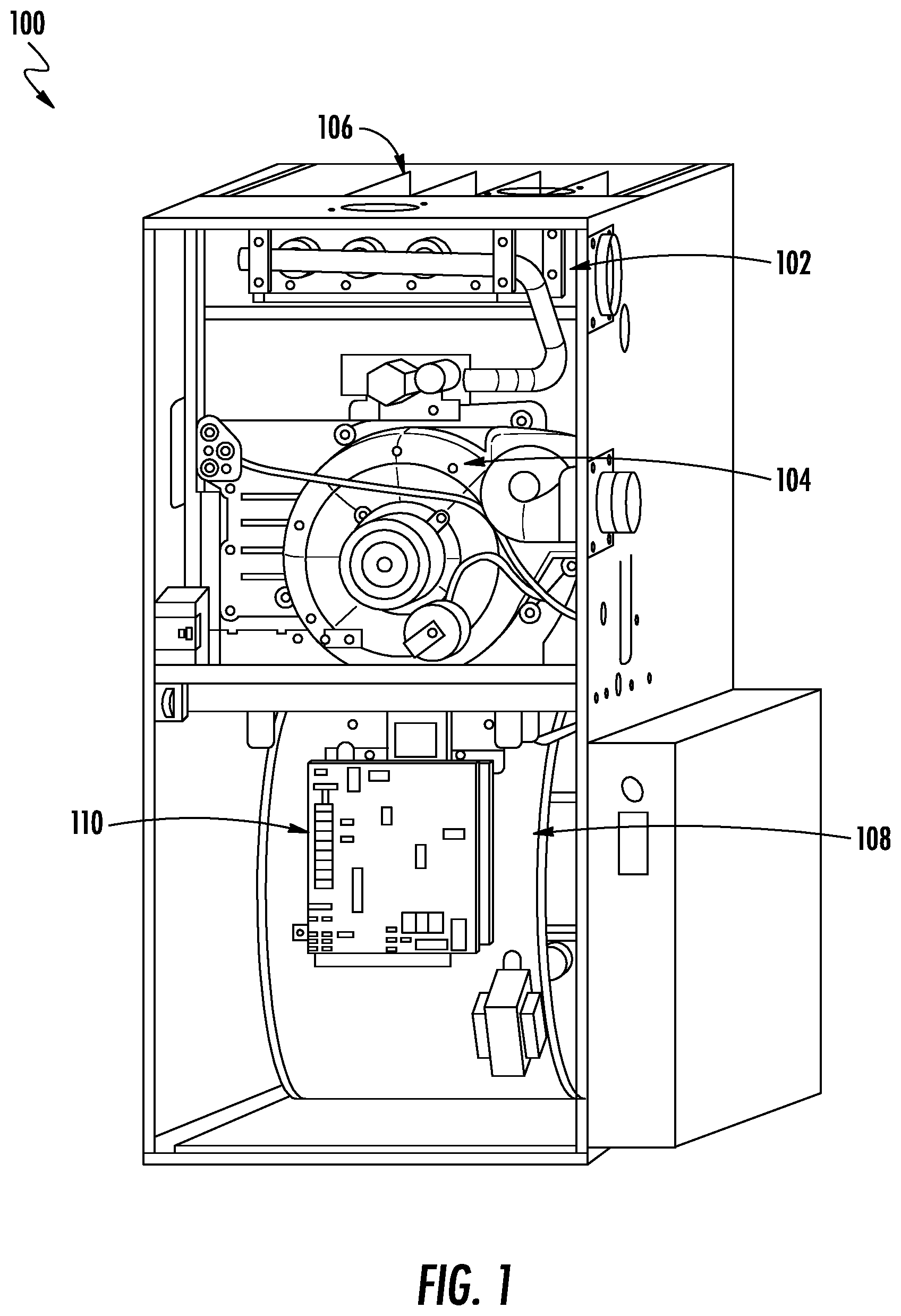 Patent US12305887 — Method, system and temperature control of a heating, ventilation and air conditioning unit — Figure 1