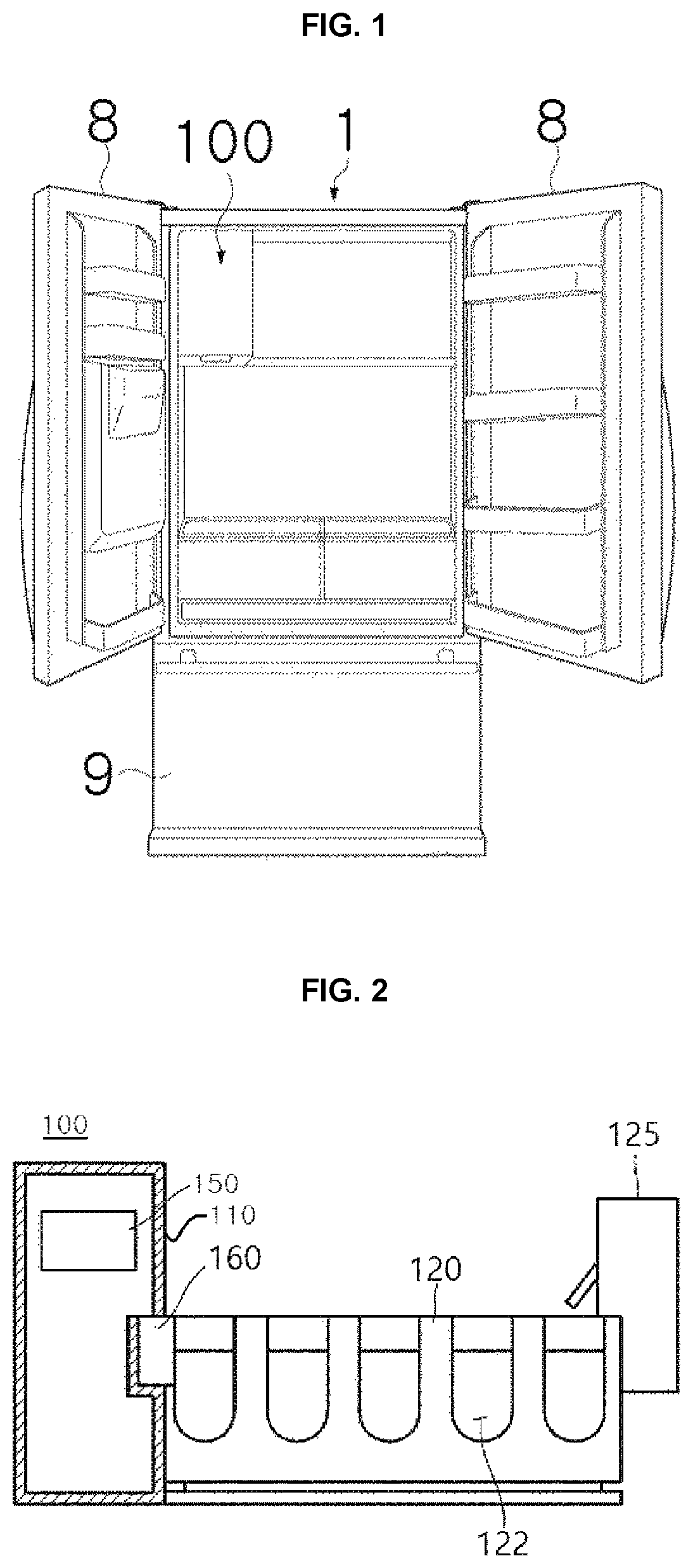 Patent US12305903 Figure 1 – Ice maker, refrigerator and control method of the same