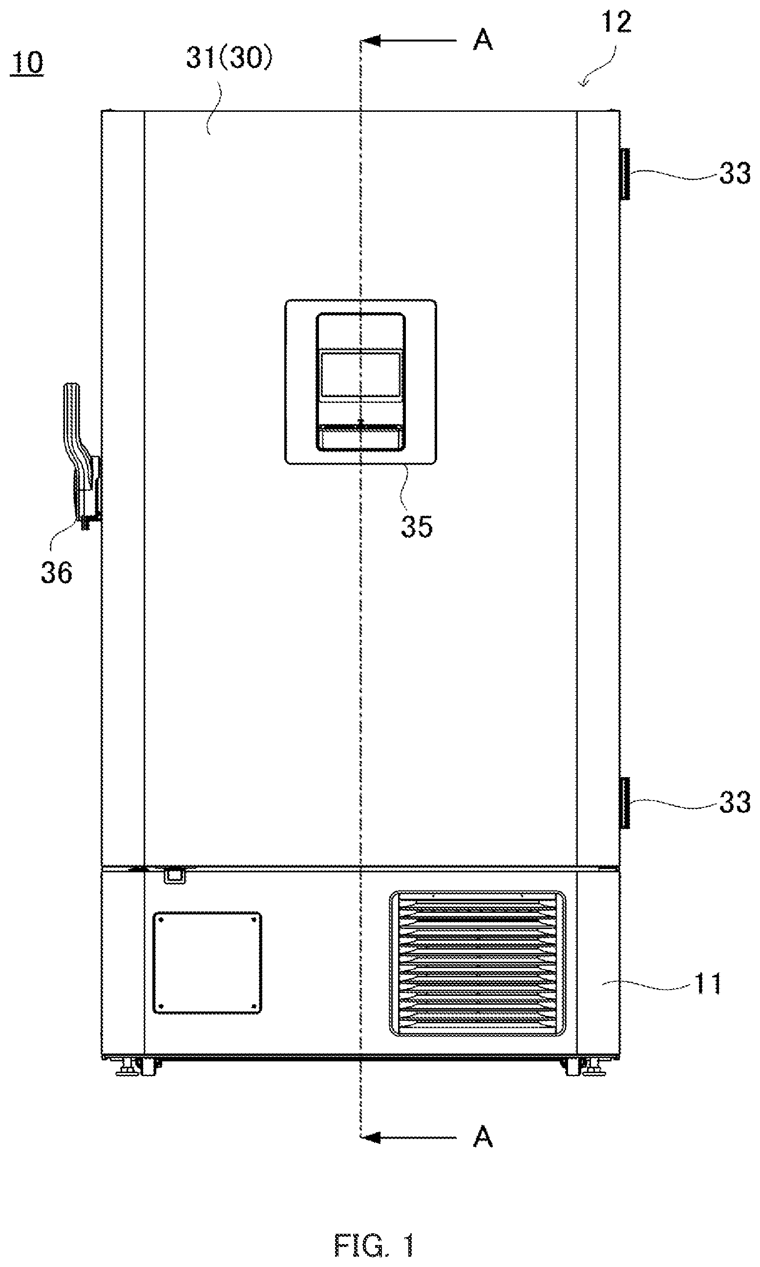 Patent US12305910 — Refrigeration apparatus — Figure 1