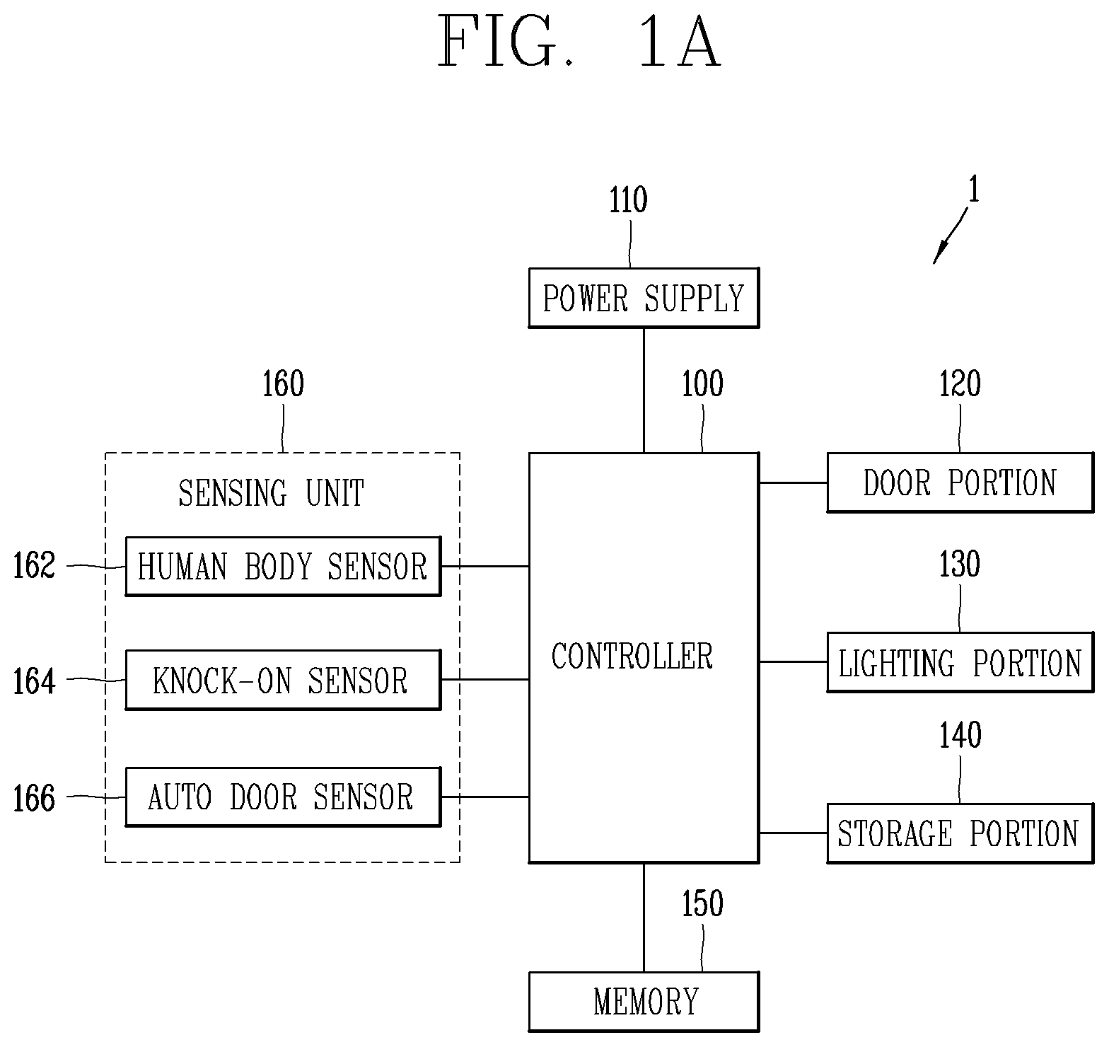 Patent US12305914 — Refrigerator and method for controlling refrigerator — Figure 1