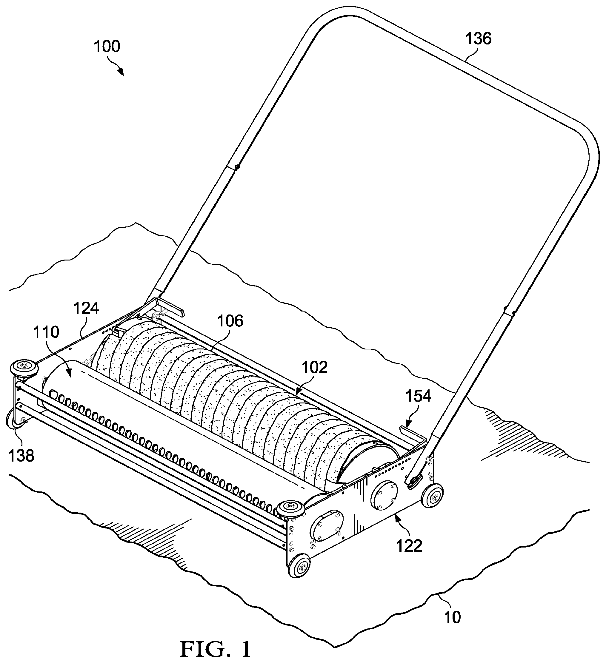 Patent US12305918 Figure 1 – Liquid removal device with absorber drum and related methods