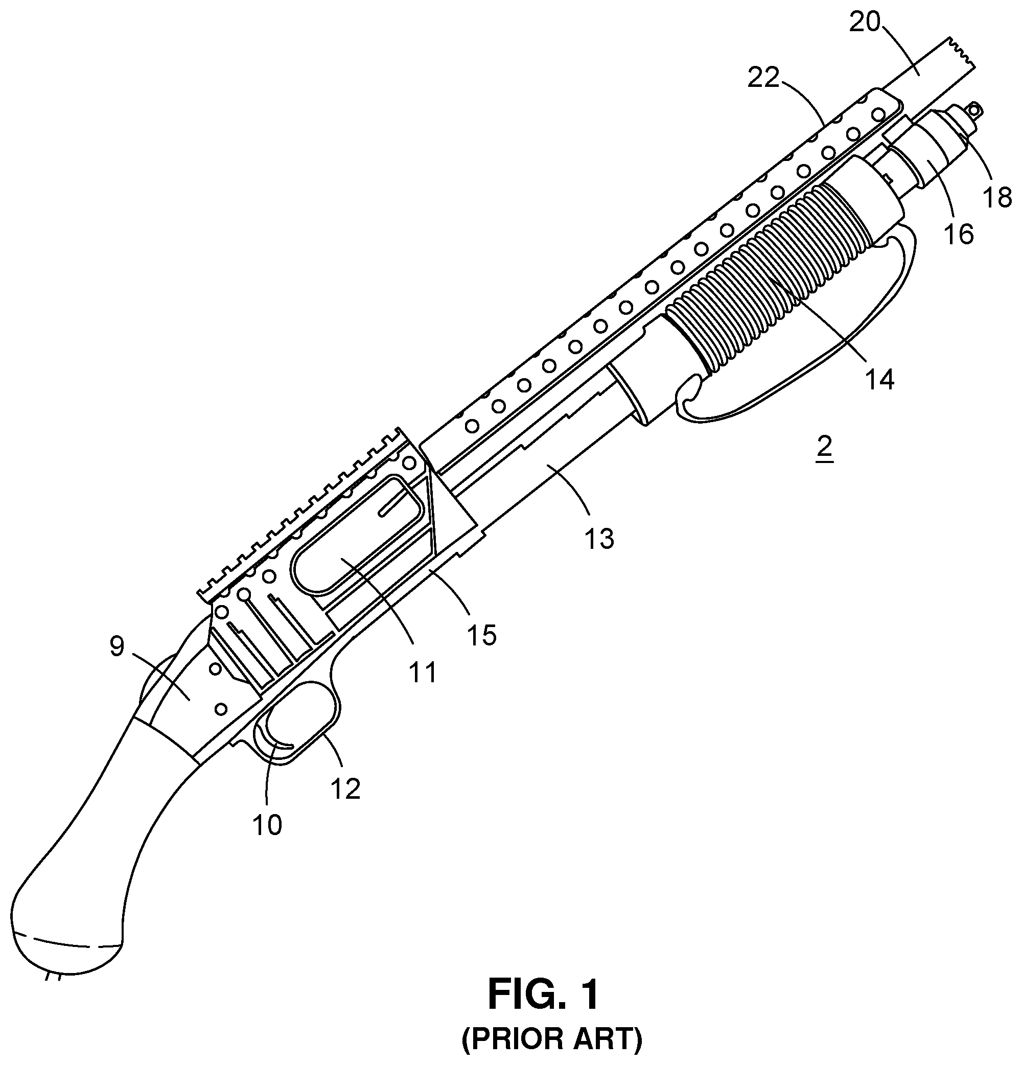 Patent US12305945 — Heat shield and firearm including the same — Figure 1