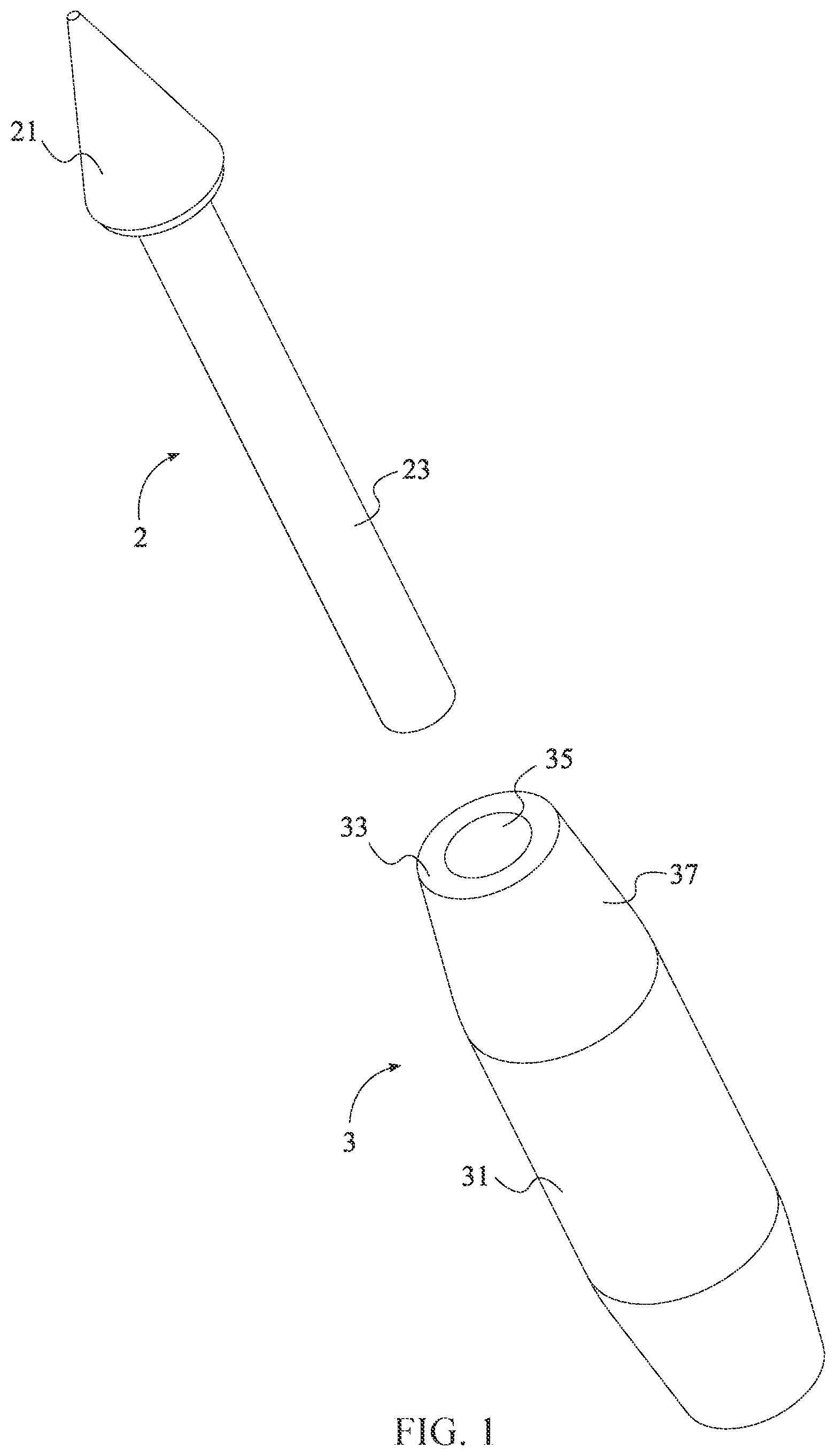 Patent US12305964 Figure 1 – Alternate armor piercing bullet configuration