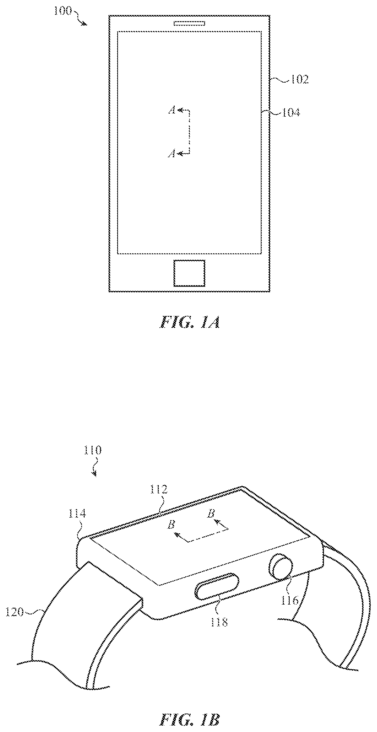 Patent US12305982 Figure 1 – Self-mixing interference based sensors for characterizing touch input