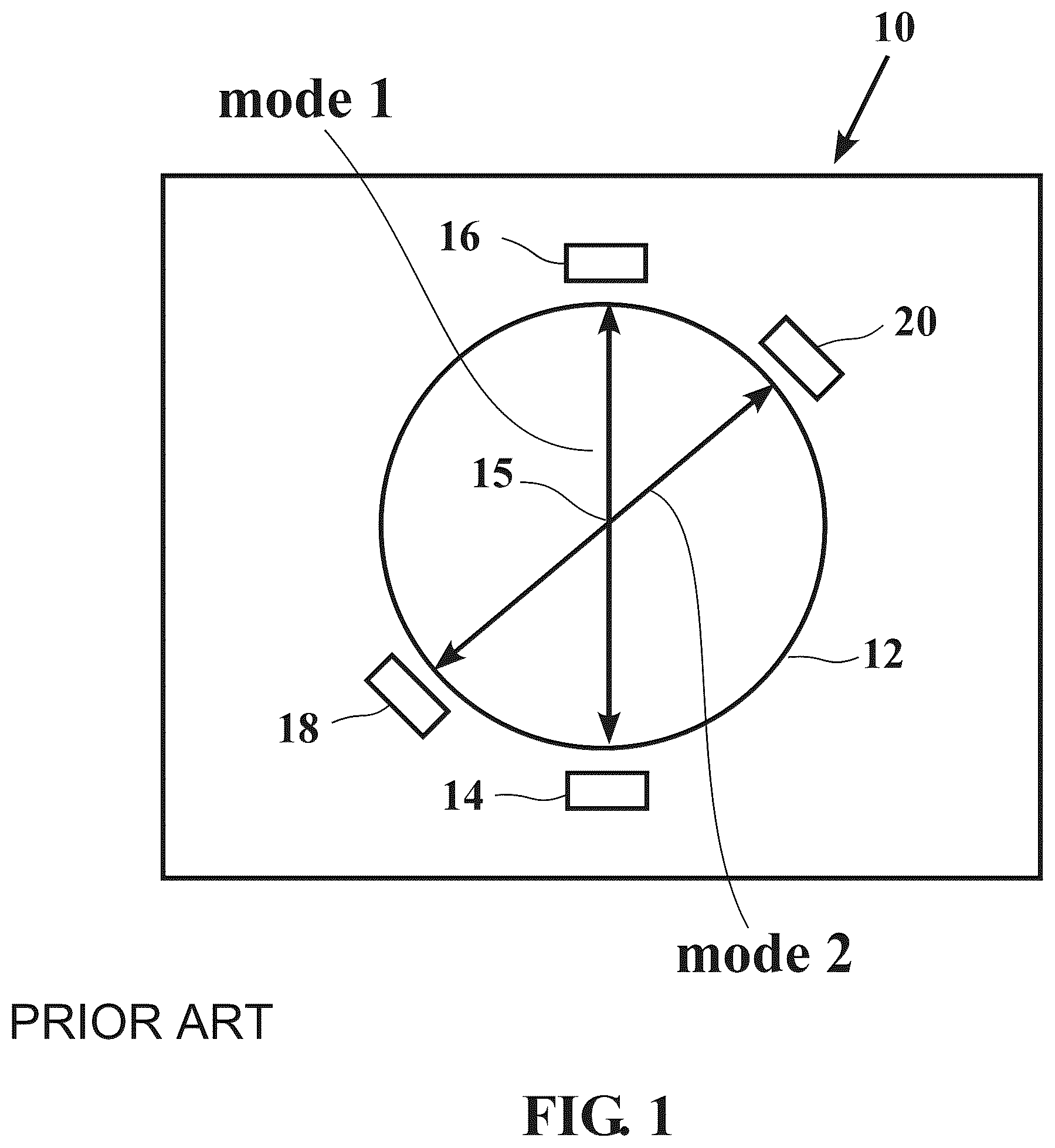 Patent US12305985 — Gyroscope sensors having nodal push-pull actuation and antinodal readout — Figure 1