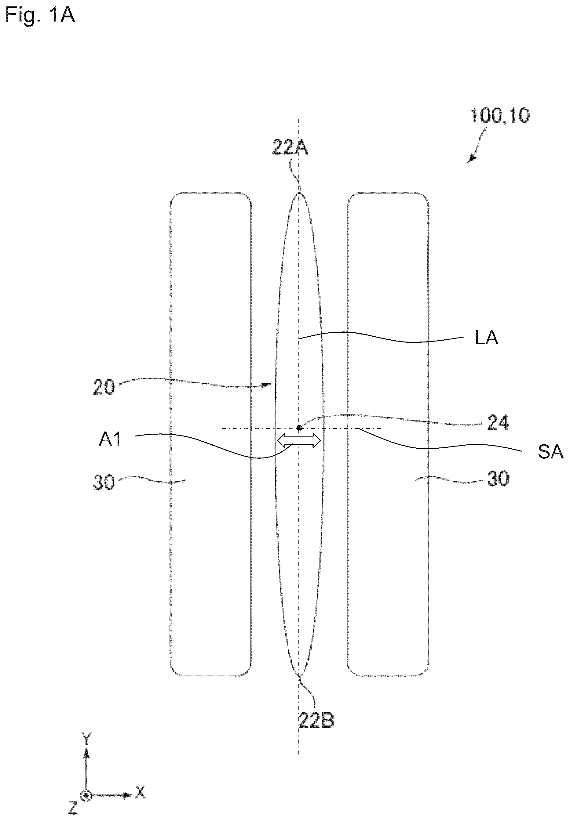 Patent US12306023 — Magnetic sensor with an elongated element — Figure 1