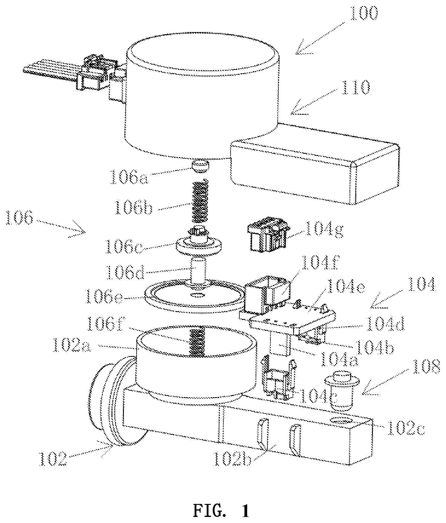 Patent US12306030 Figure 1 – Sensor assembly