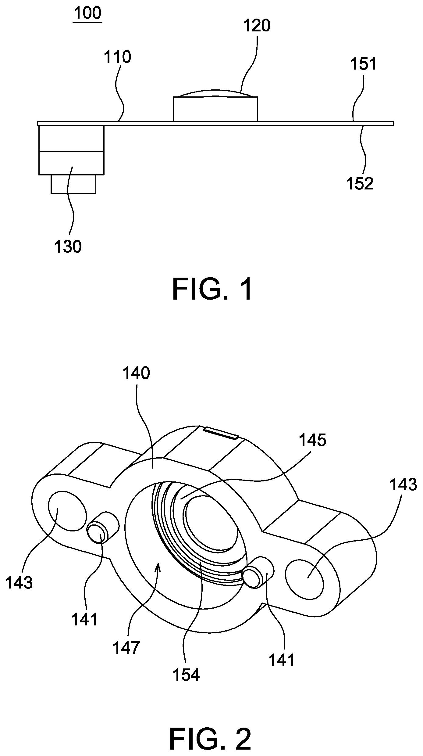 Patent US12306035 — Optical sensor assembly and front cover of optical sensor assembly — Figure 1