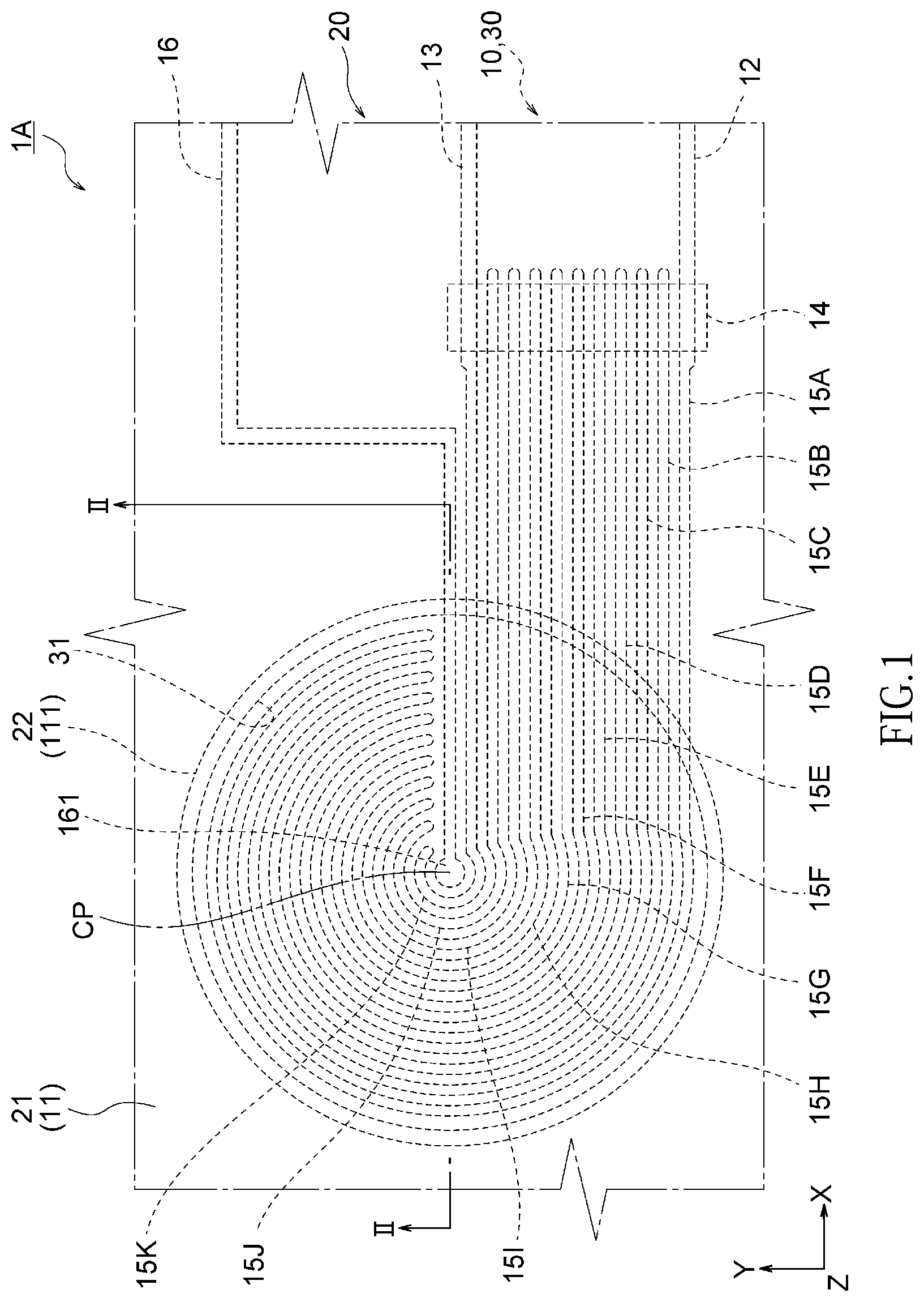 Patent US12306052 — Pressure sensitive sensor — Figure 1