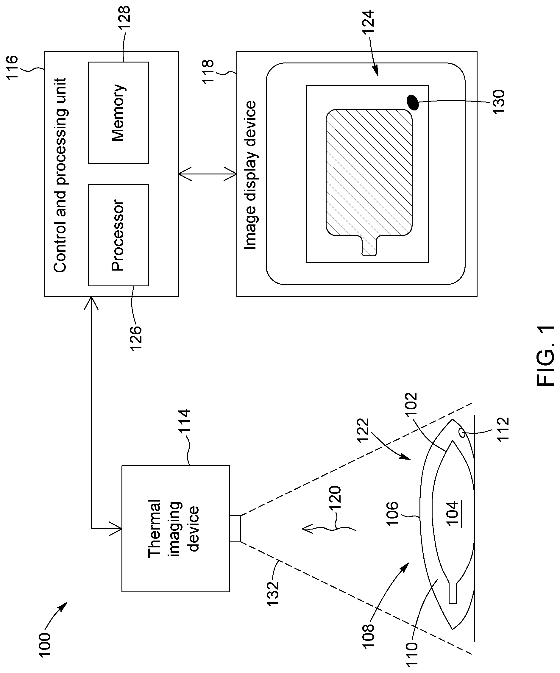 Patent US12306065 — Container leakage detection using thermal imaging — Figure 1