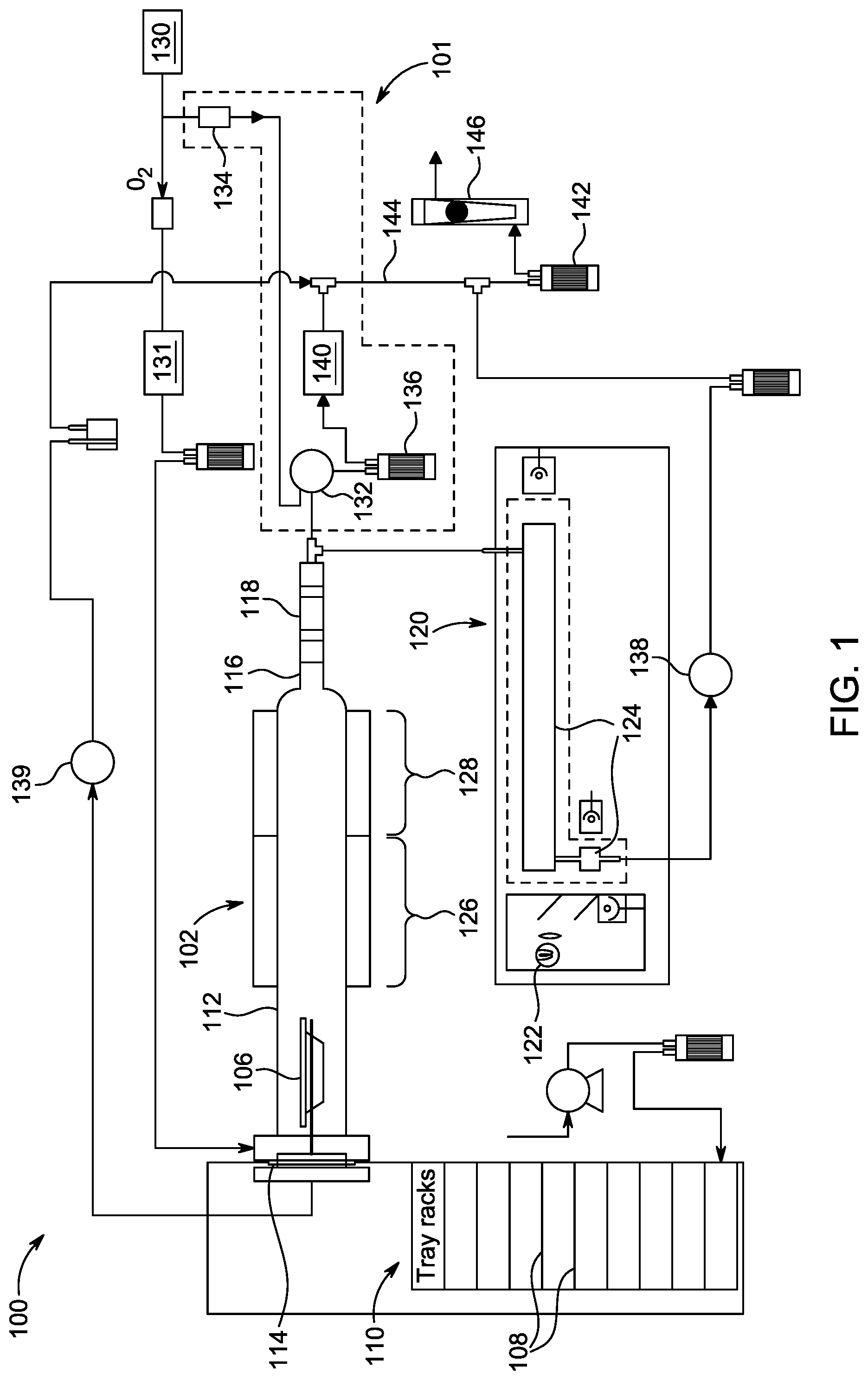 Patent US12306095 — System and method for detecting mercury and total organic carbon in burnt product — Figure 1
