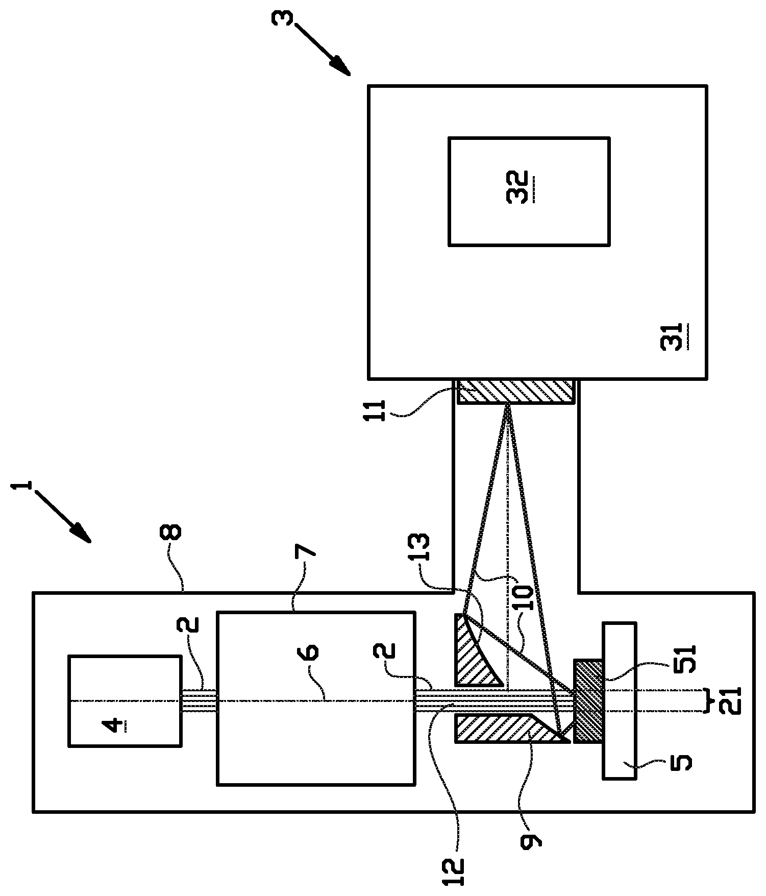Patent US12306121 — Method and apparatus for inspecting a sample by means of multiple charged particle beamlets — Figure 1
