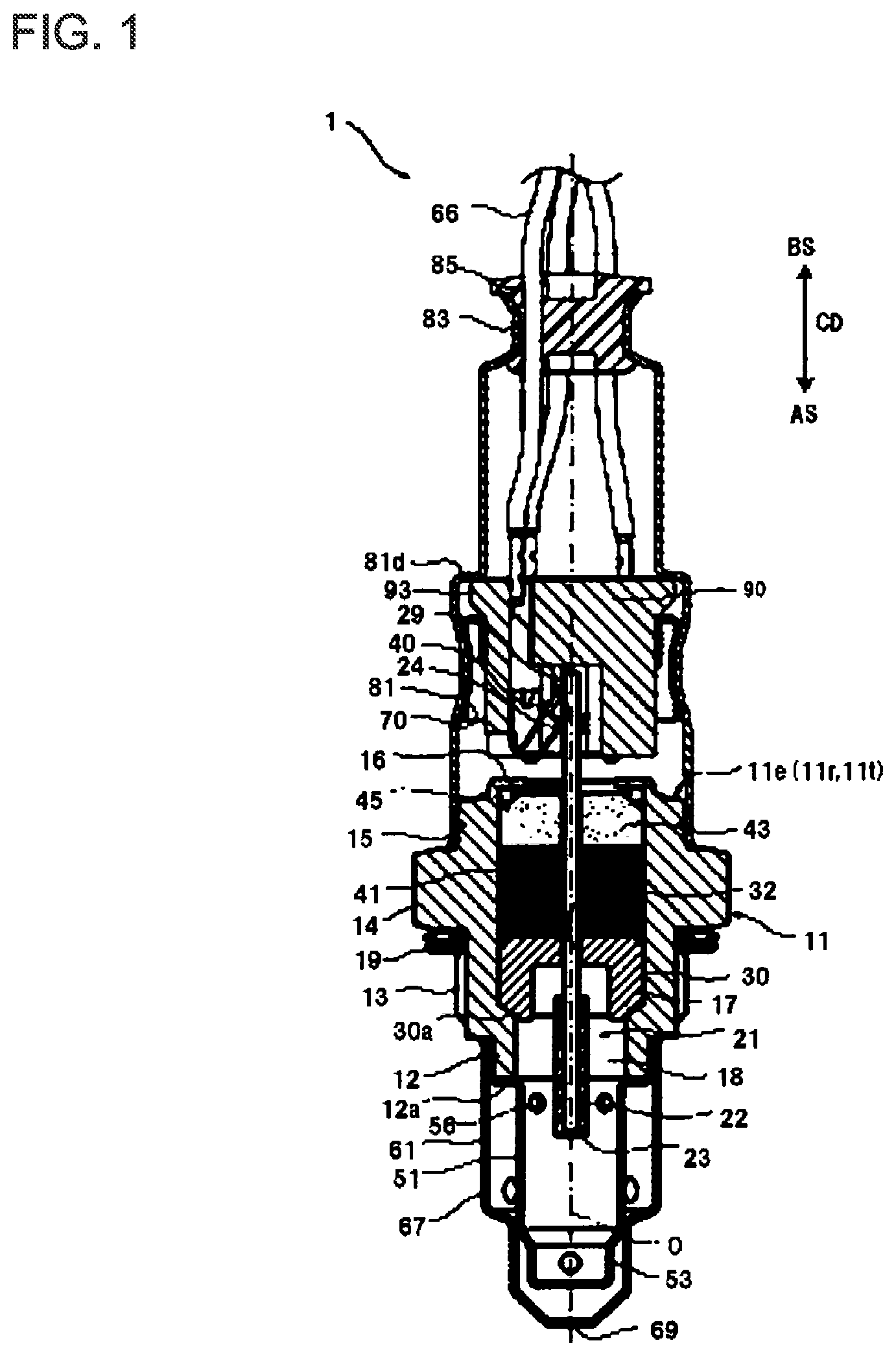 Patent US12306131 — Gas sensor — Figure 1