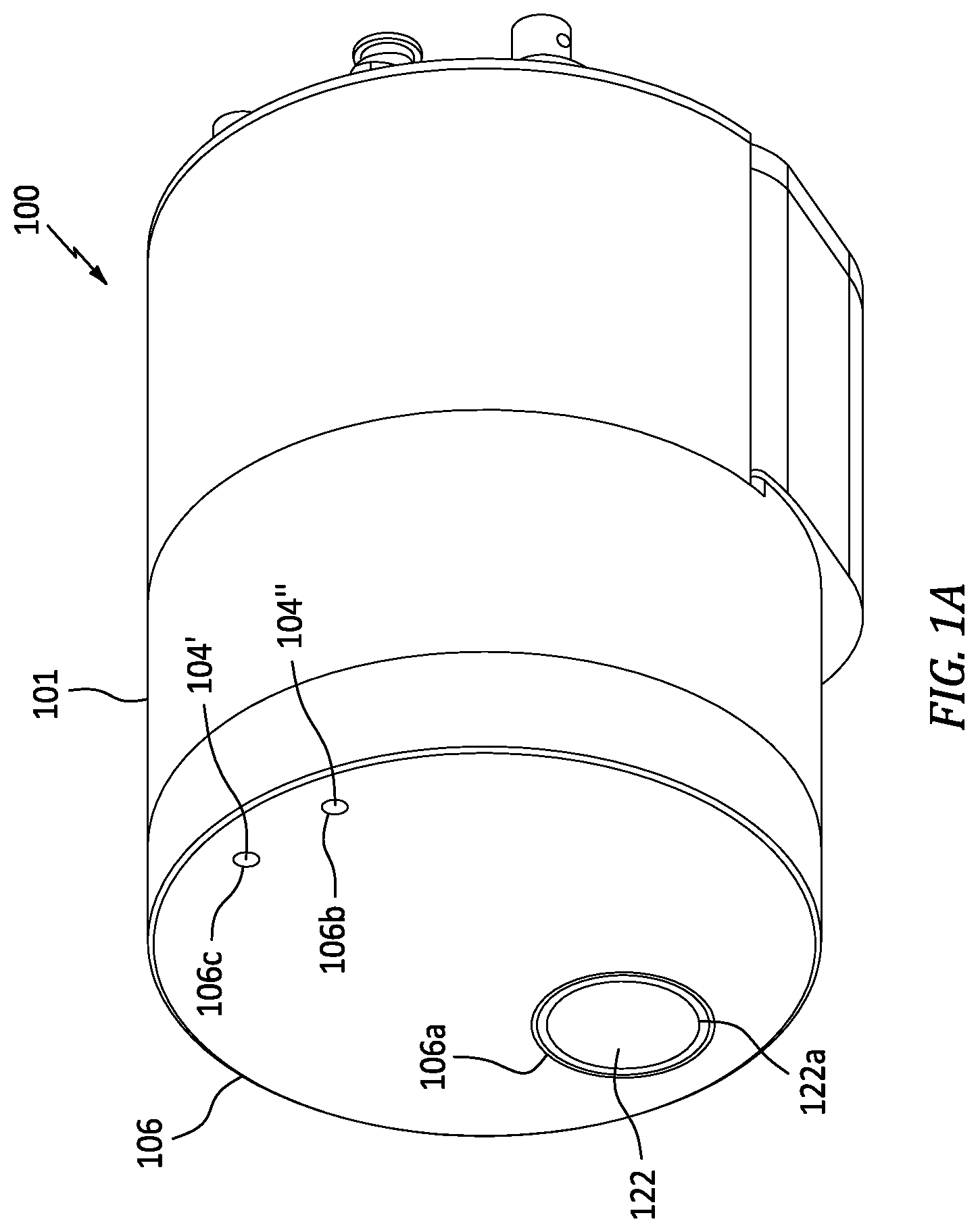 Patent US12306170 — Techniques for monitoring slump characteristic of concrete in a rotating container or drum — Figure 1