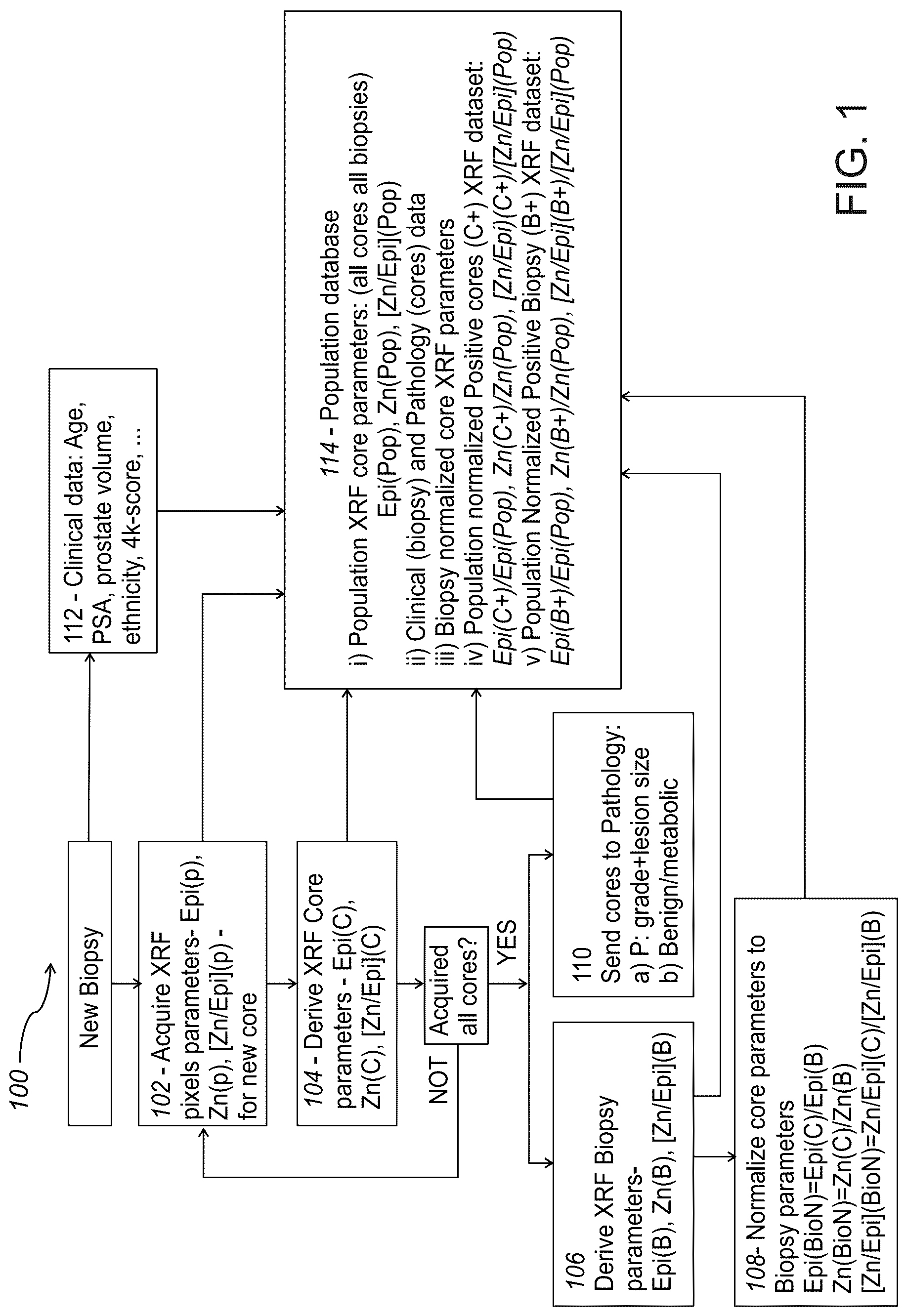 Patent US12306172 — Method and system for analyzing prostate biopsy — Figure 1