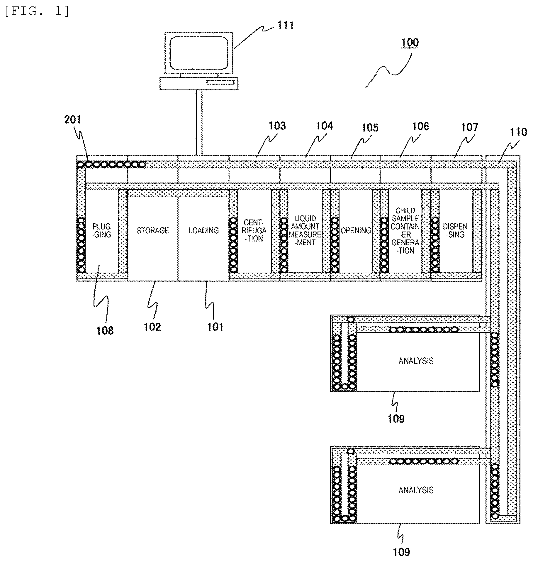 Patent US12306195 — Sample transporting device, system and method — Figure 1