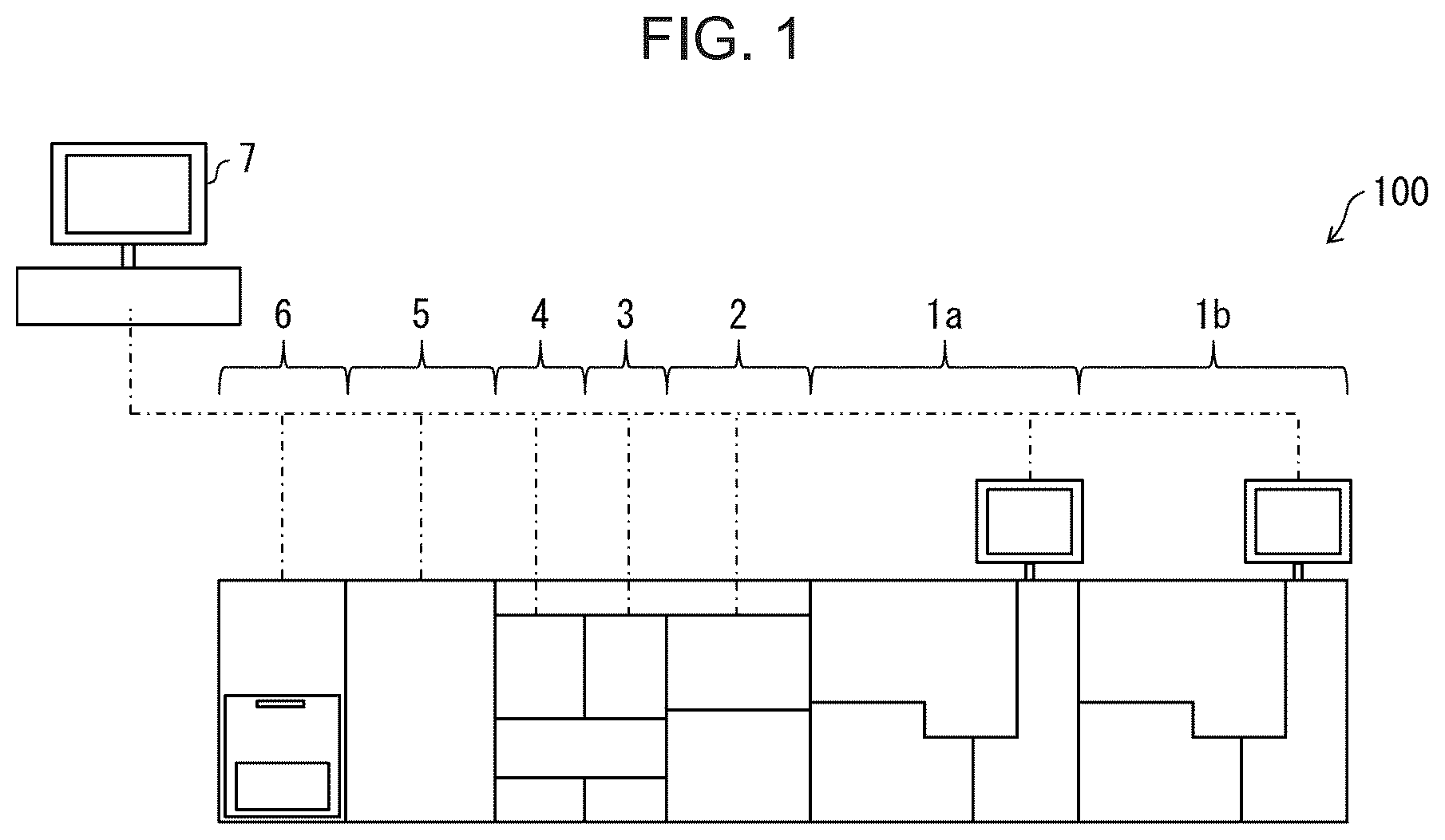 Patent US12306200 — Method of transporting rack and sample measurement system — Figure 1