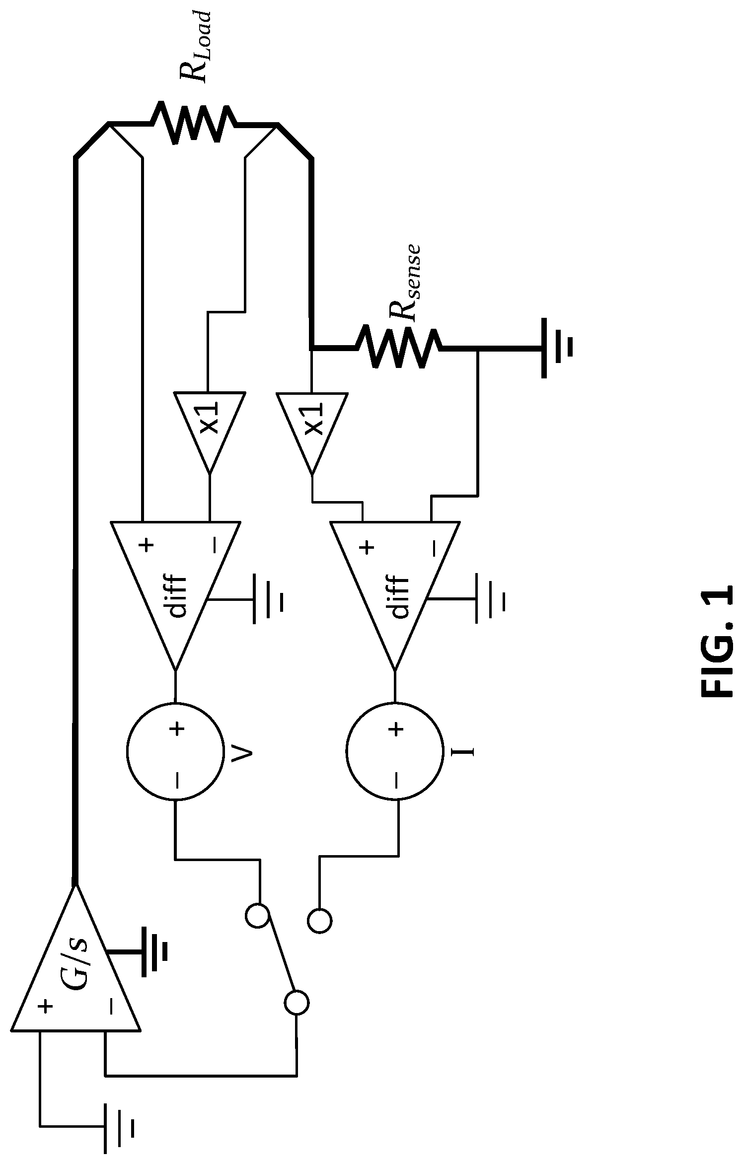 Patent US12306209 Figure 1 – High current extension for a dual-stage source measure unit