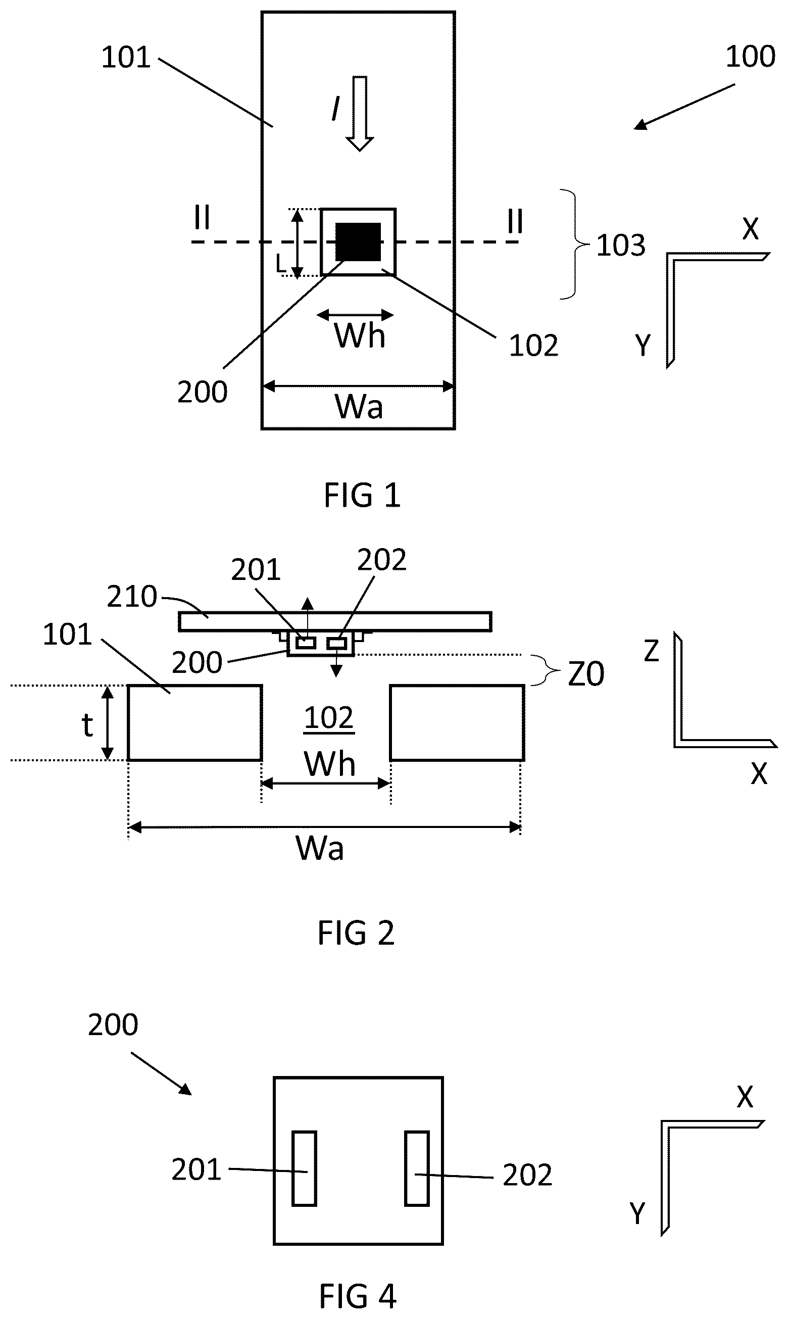 Patent US12306217 — Current sensing with positioning stability — Figure 1