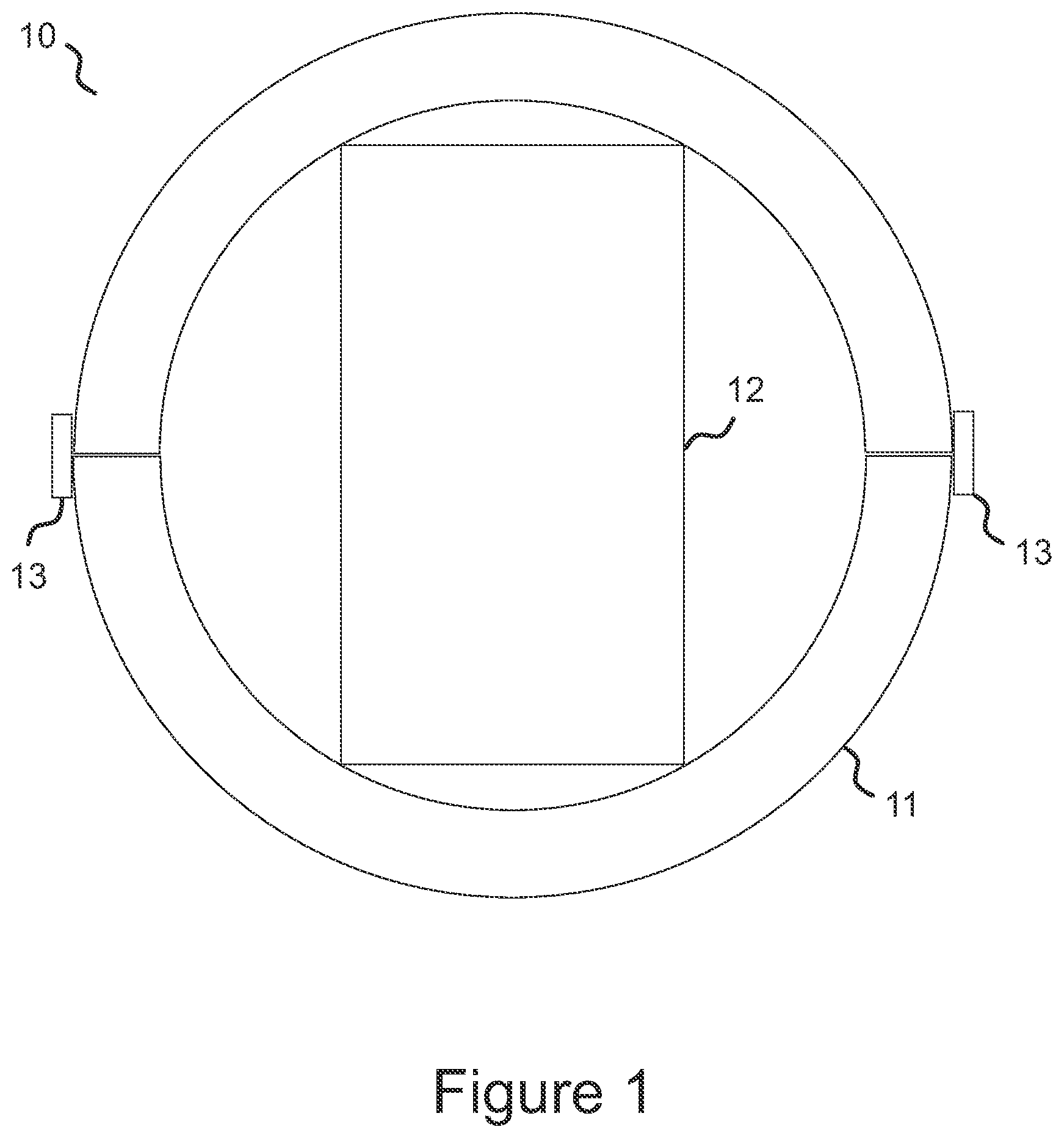 Patent US12306238 — Support structure for a device under test allowing rotation — Figure 1