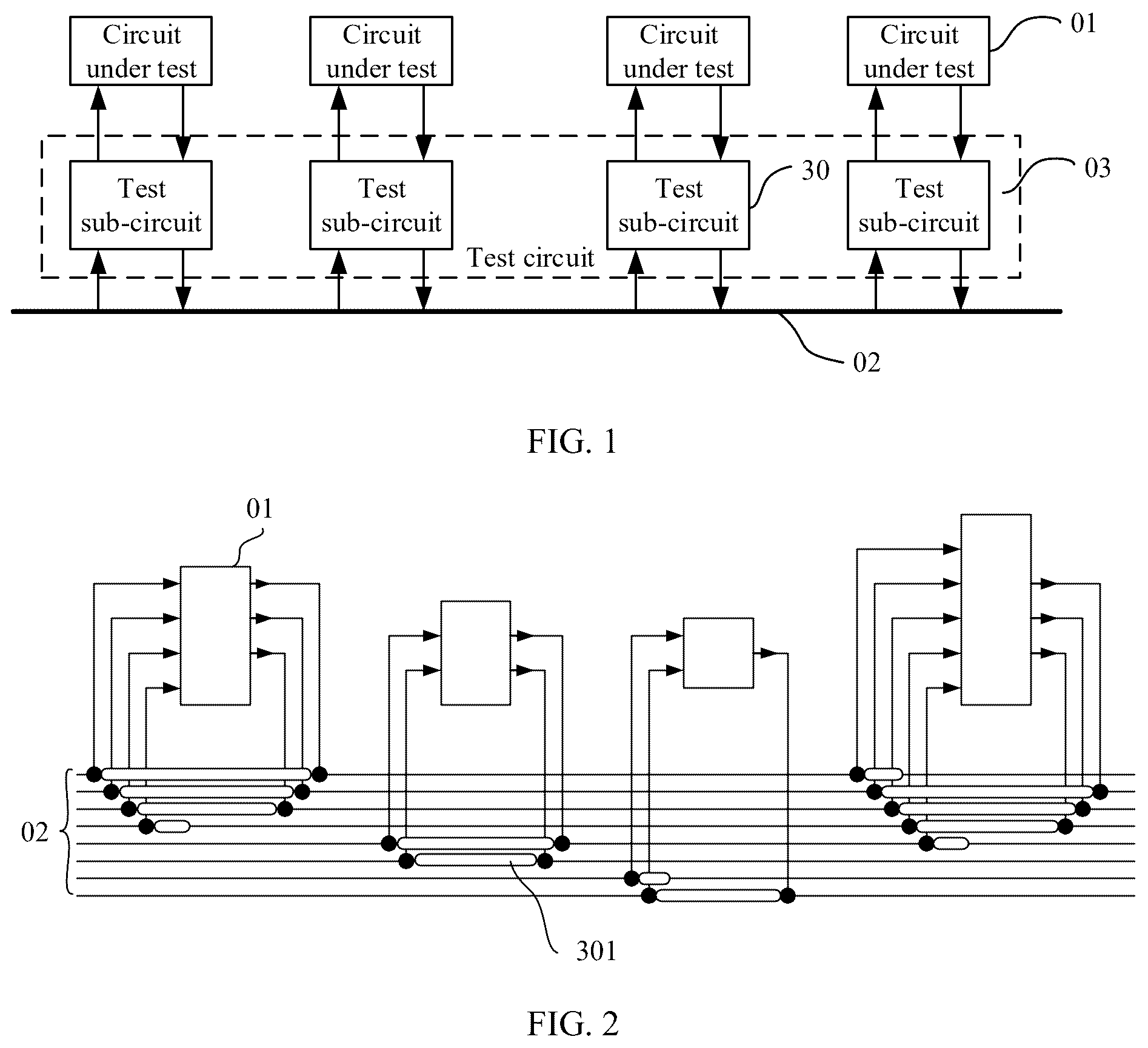 Patent US12306244 — Test circuit in chip and circuit test method — Figure 1